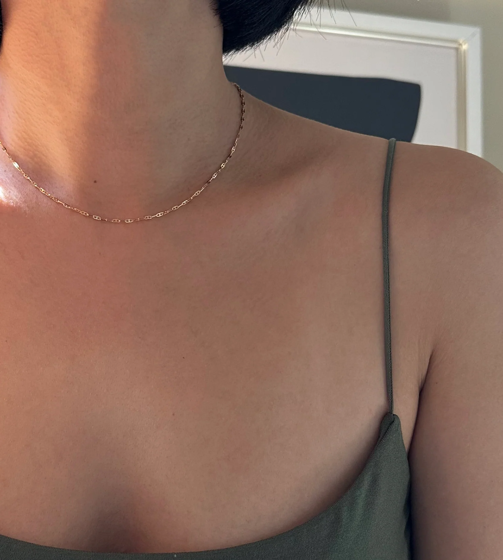 14k Anchor Chain necklace - Image 4