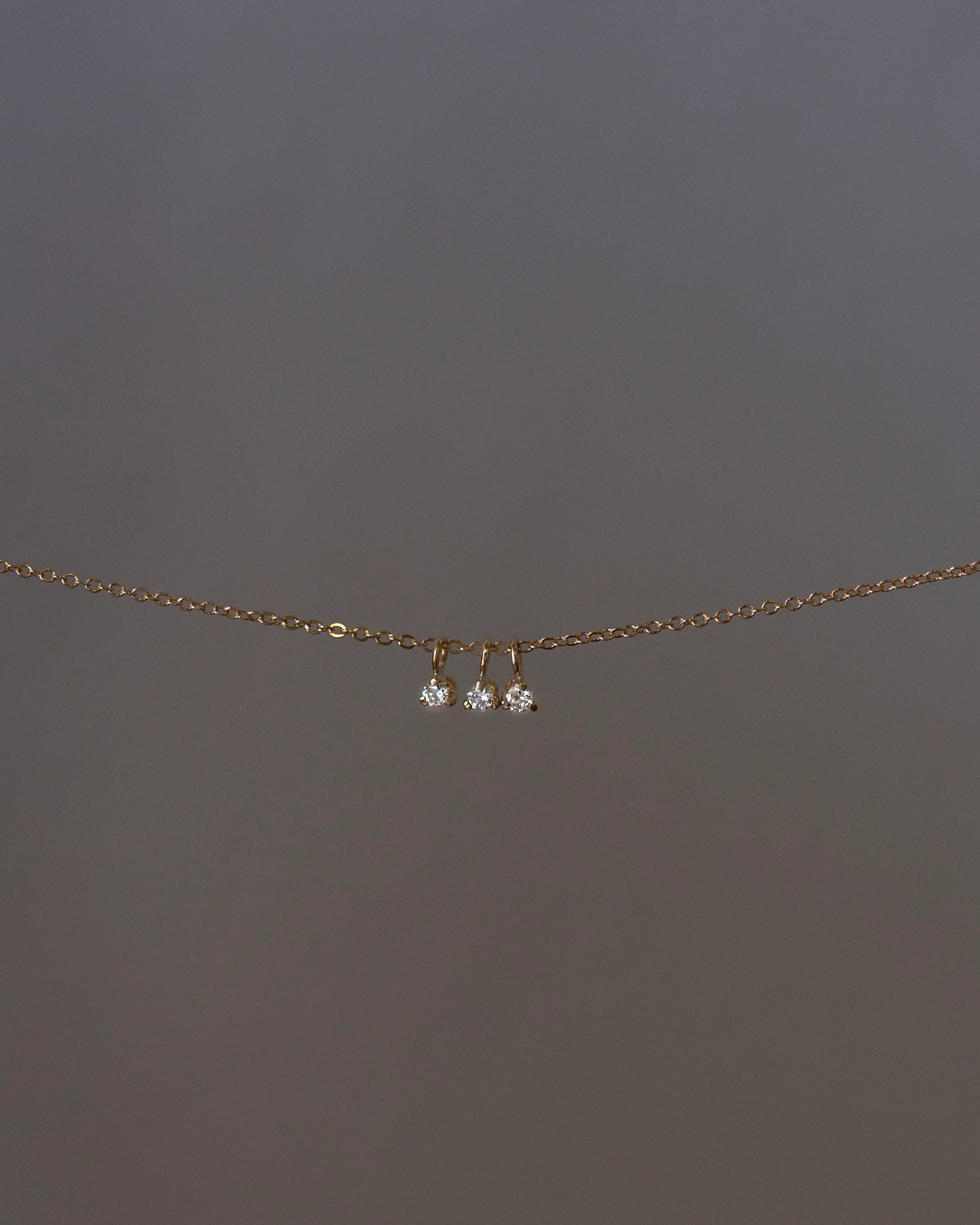 14k Baby Diamond Necklace - Image 5
