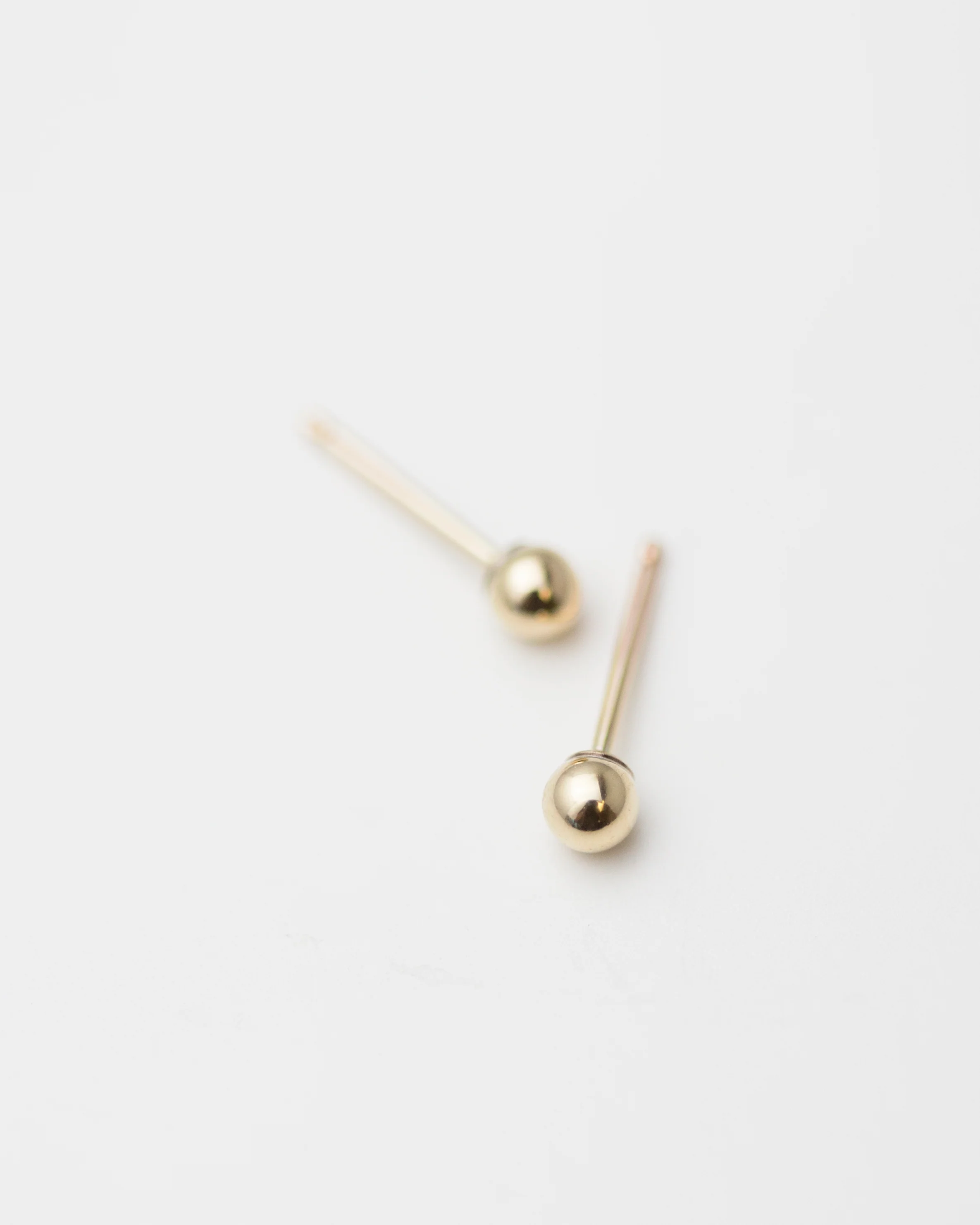 14k Ball Stud Earrings - Image 6
