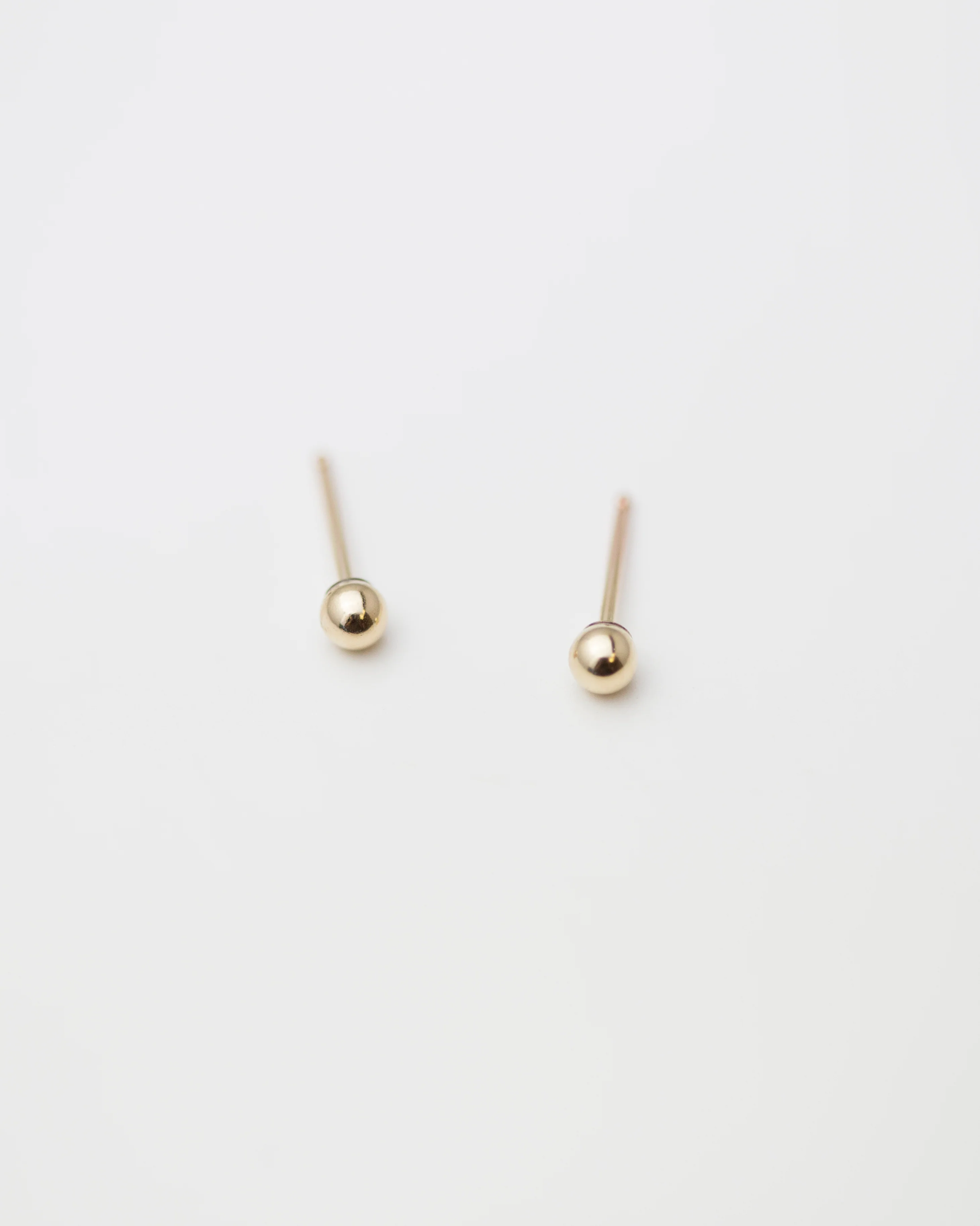 14k Ball Stud Earrings - Image 7