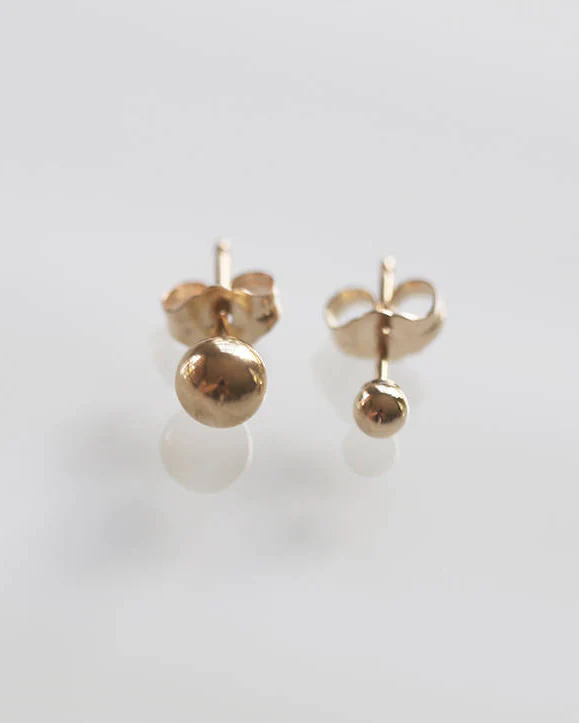 14k Ball Stud Earrings - Image 8