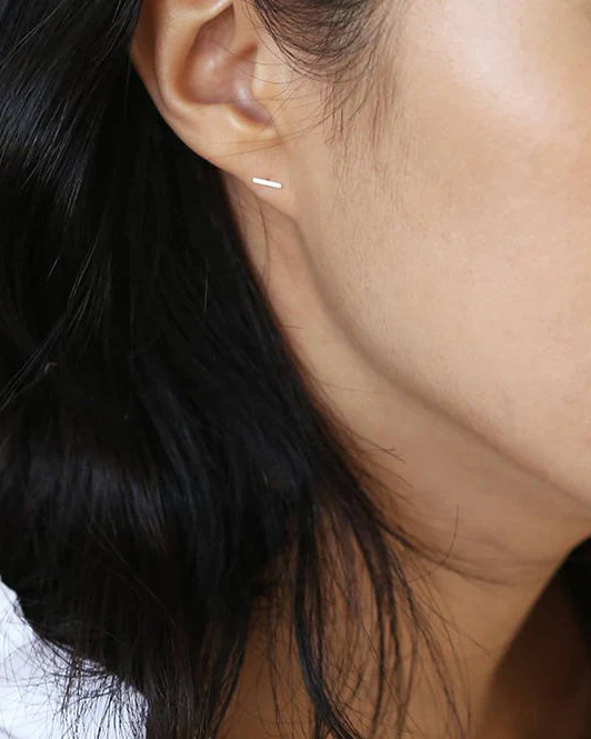 14K Bar Earrings - Image 3