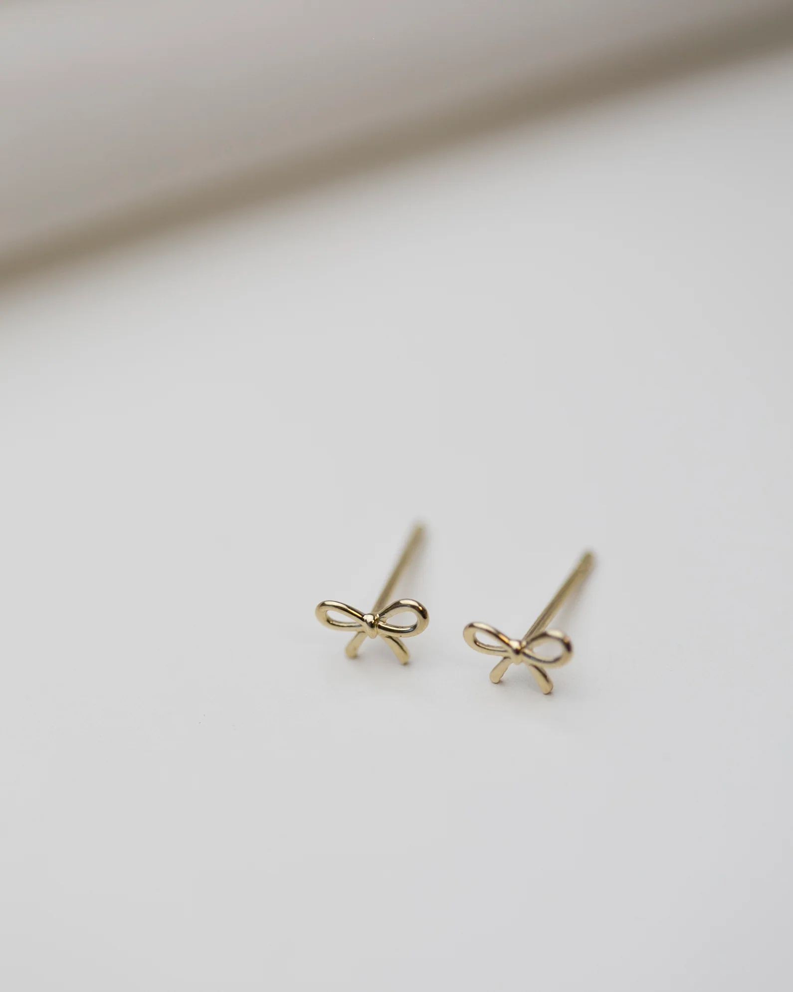 14K Bow Stud Earrings - Image 5