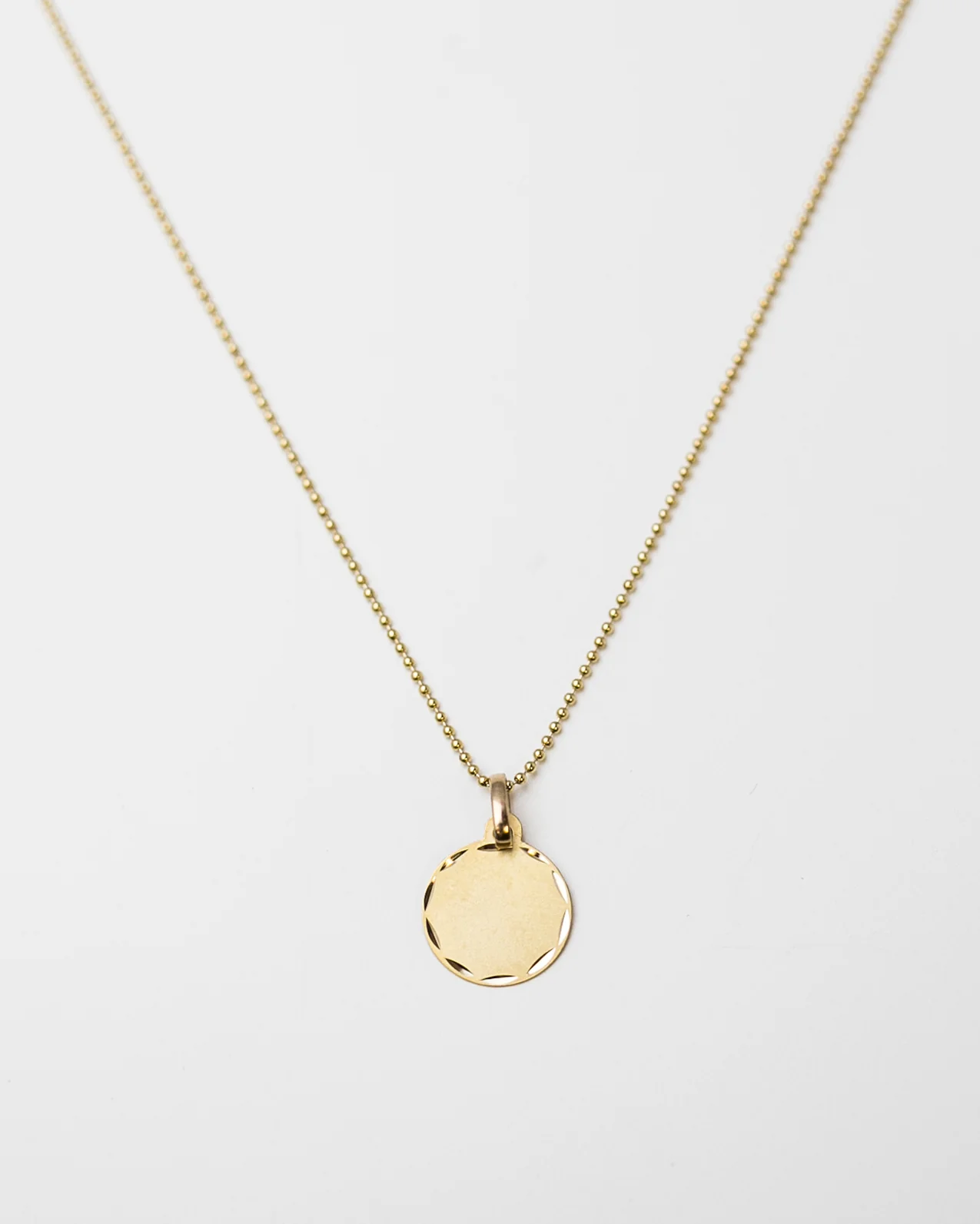 14K Disc Necklace - Image 11