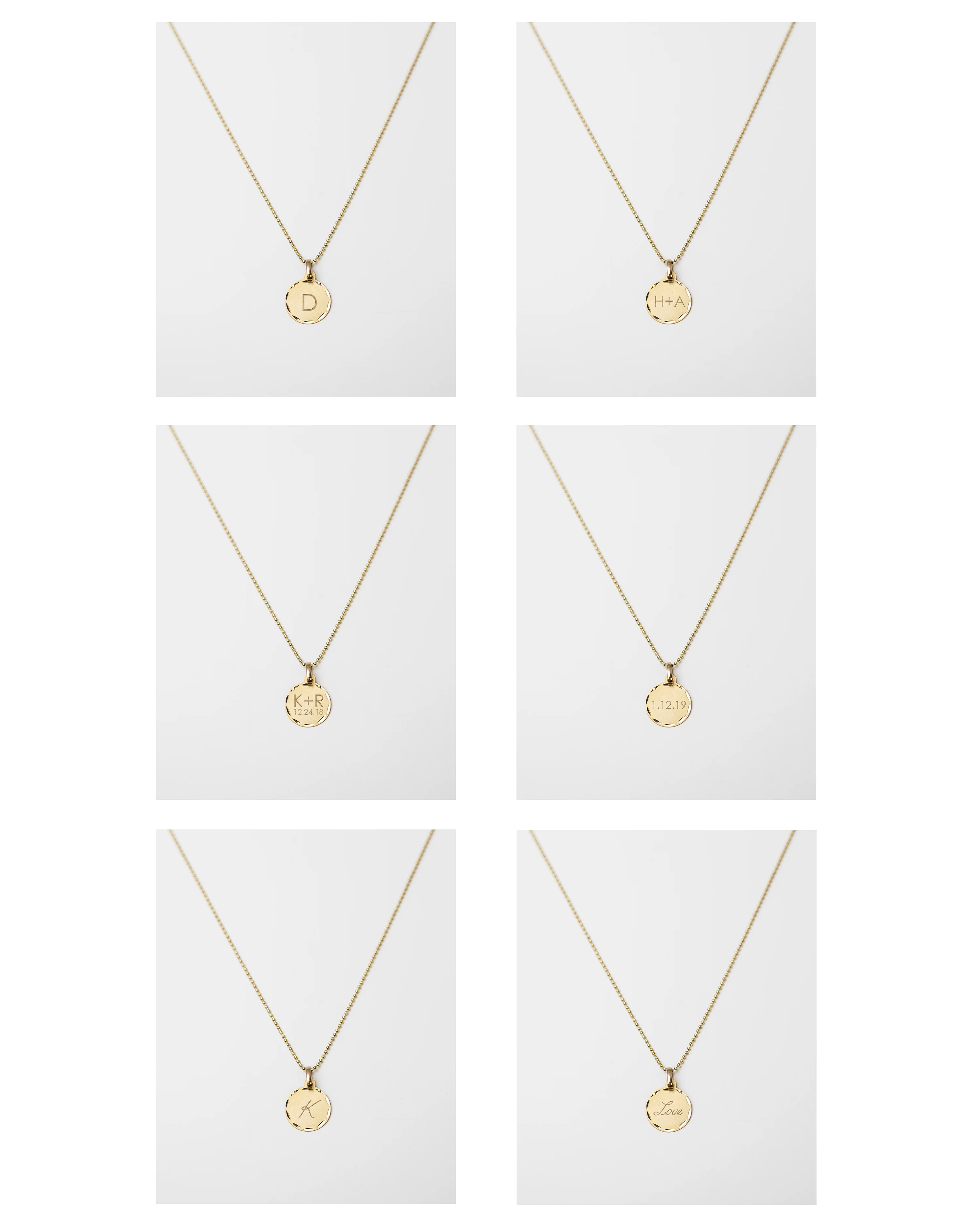 14K Disc Necklace - Image 3
