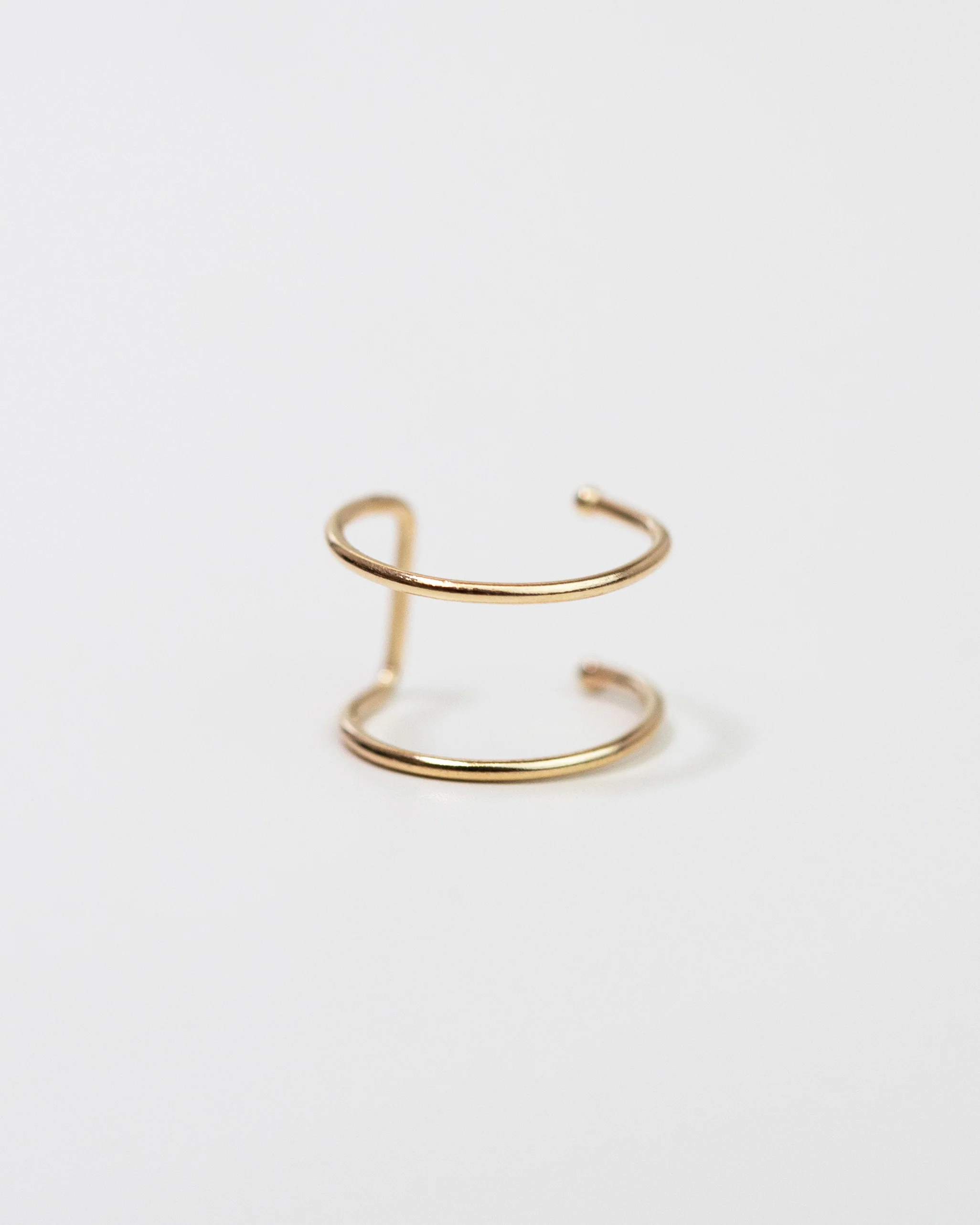 14k Double Line Ear Cuff