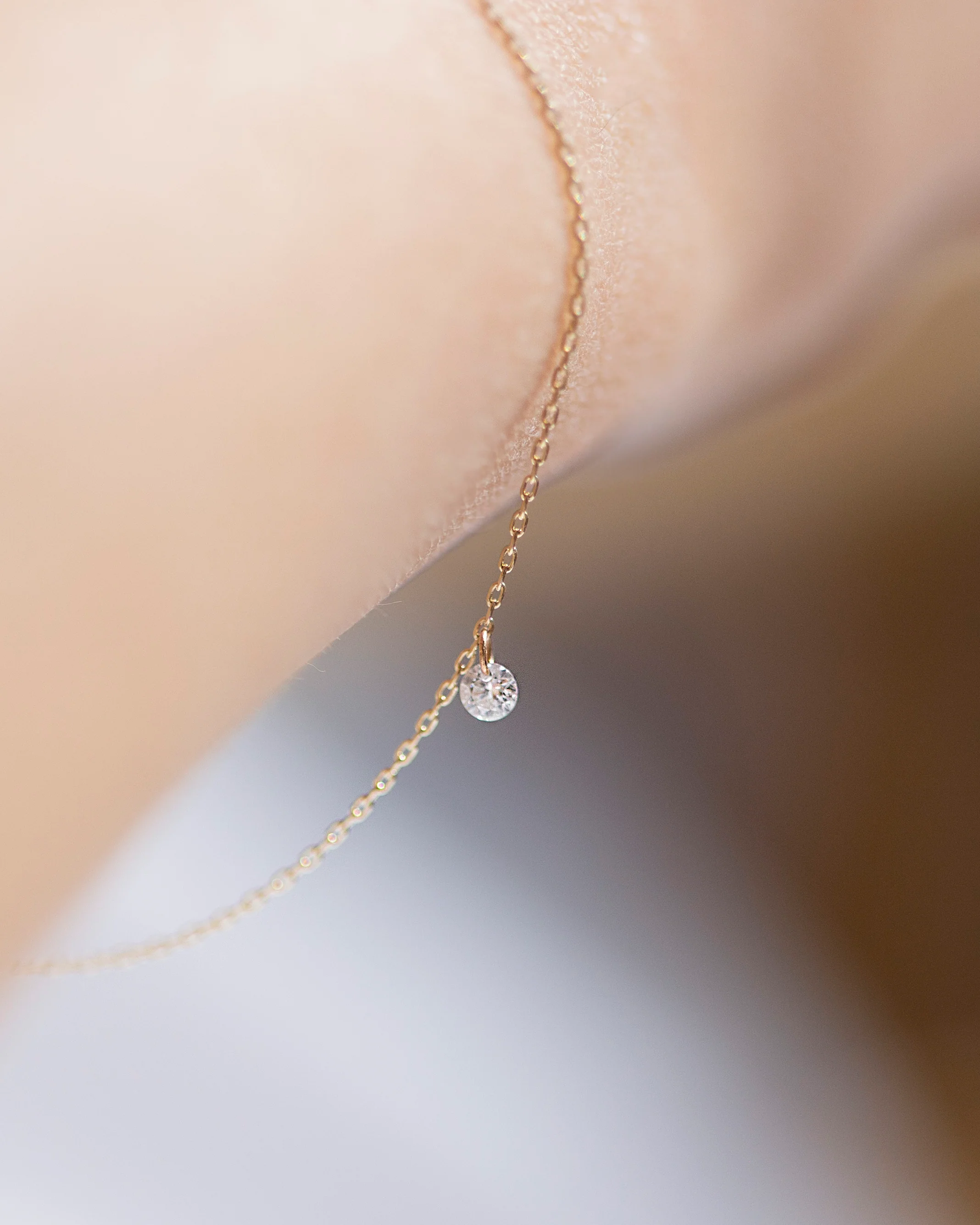 14k Gold Bare Diamond Bracelet - Image 4