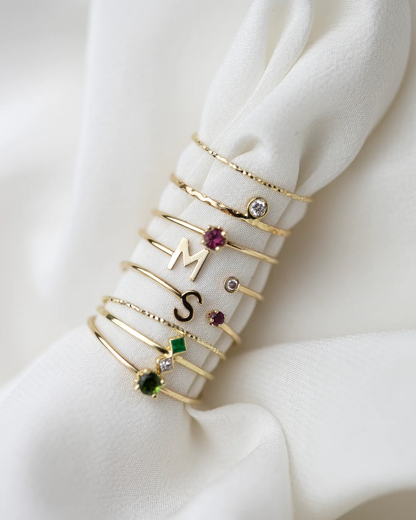 14k Gold Solitaire Birthstone Ring - Image 11