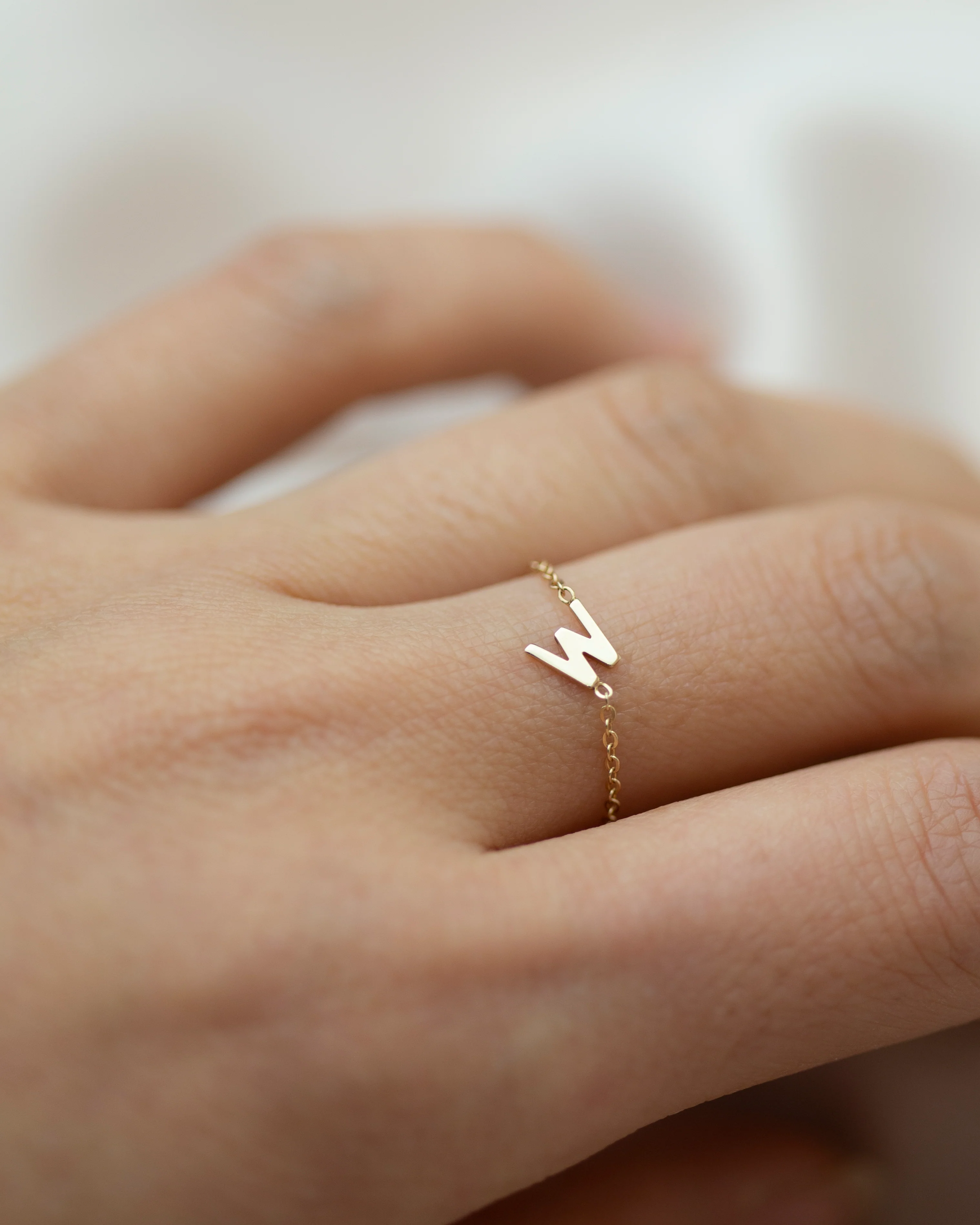14k initial Chain Ring - Image 3