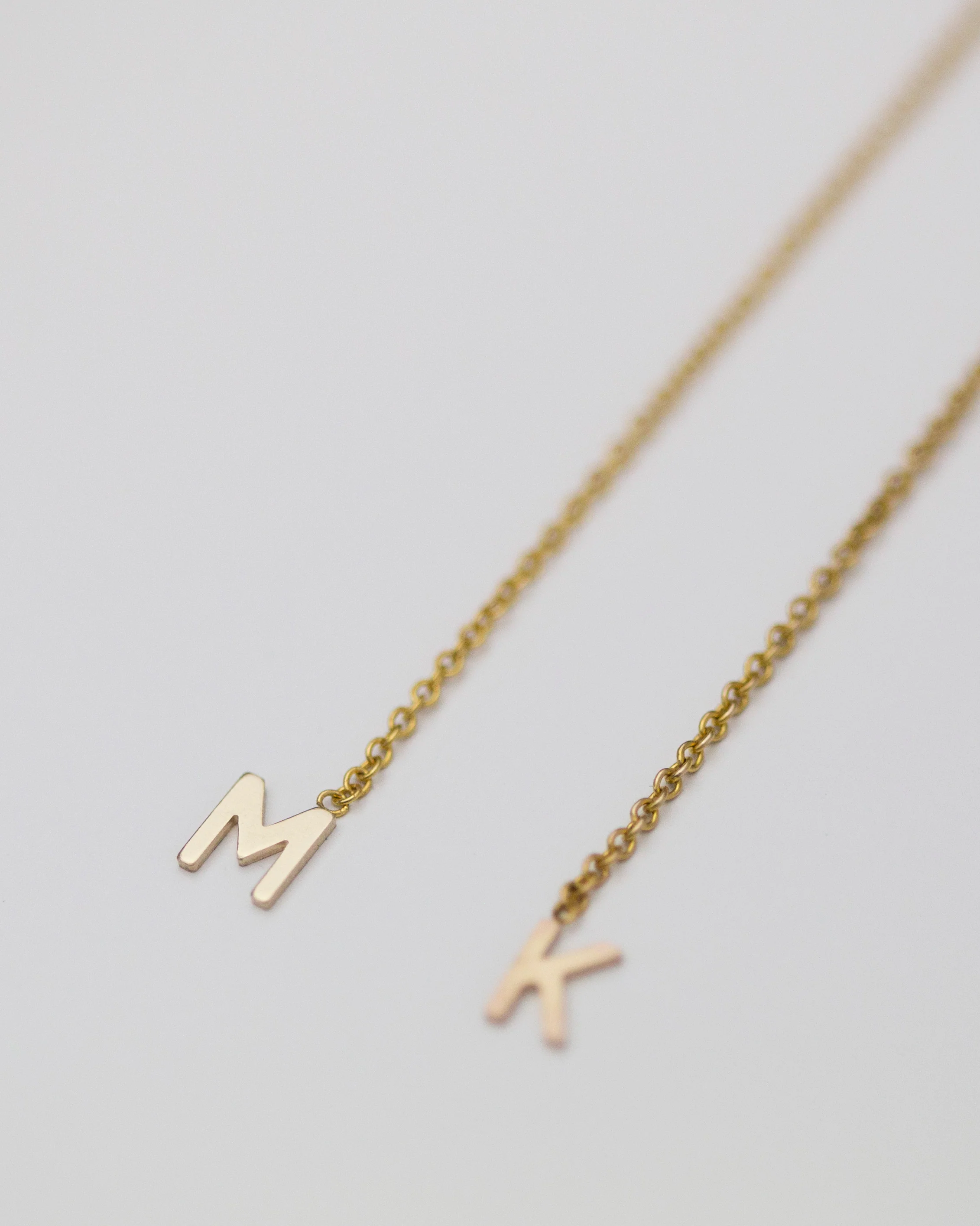 14K Initial Threader Earring - Image 5