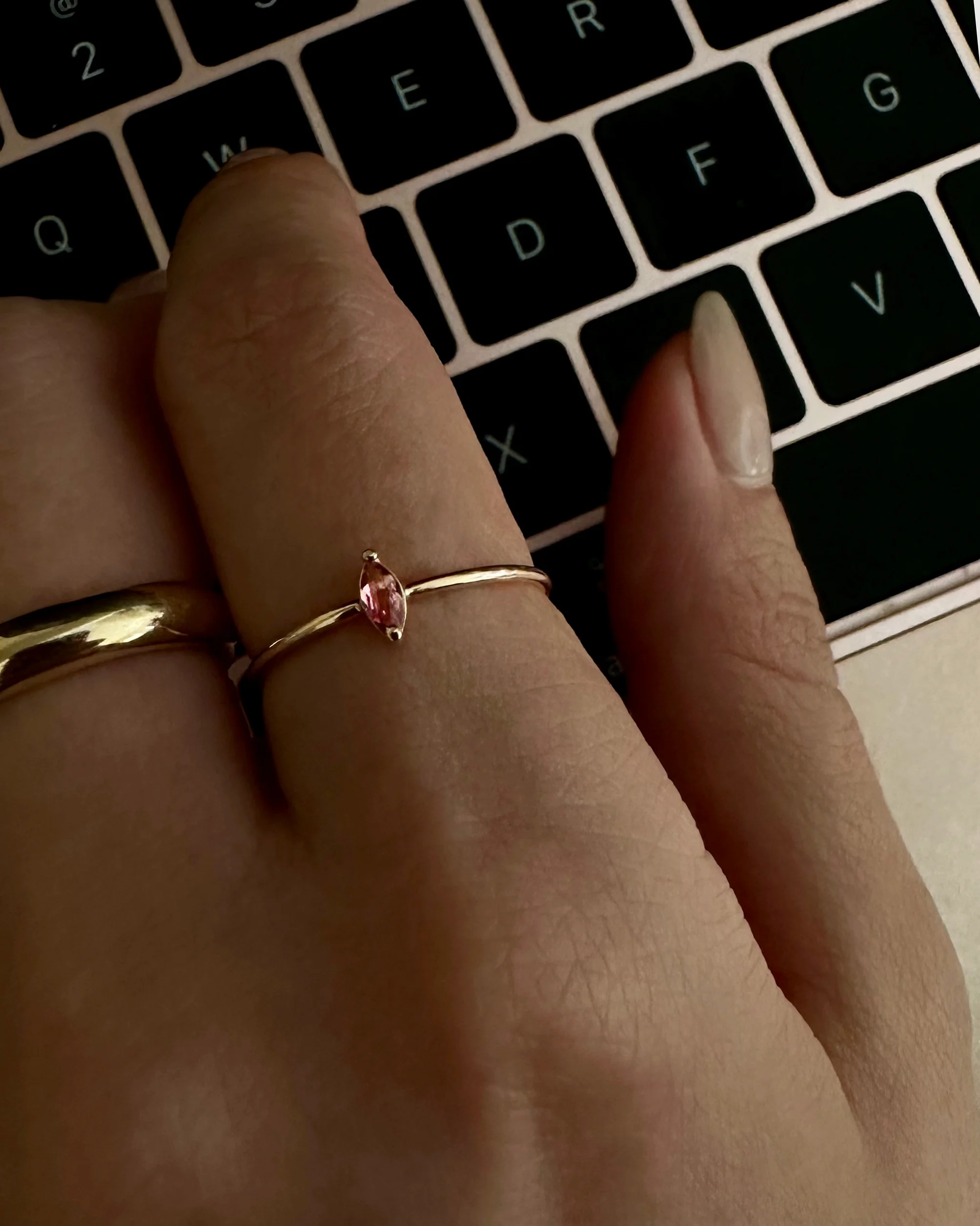 14k Marquise Stone Ring - Image 3