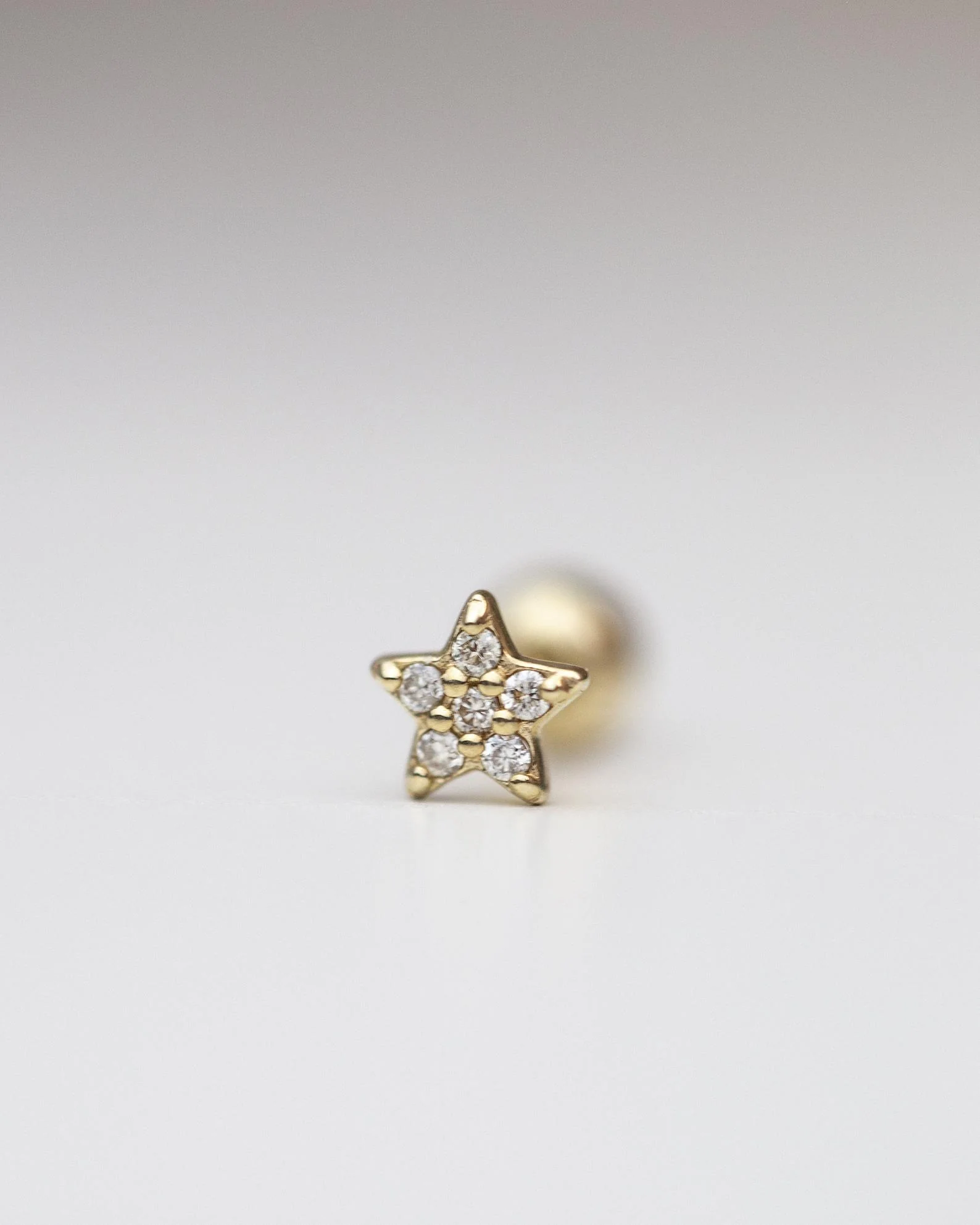 14k Mini Diamond Star Stud - Image 7