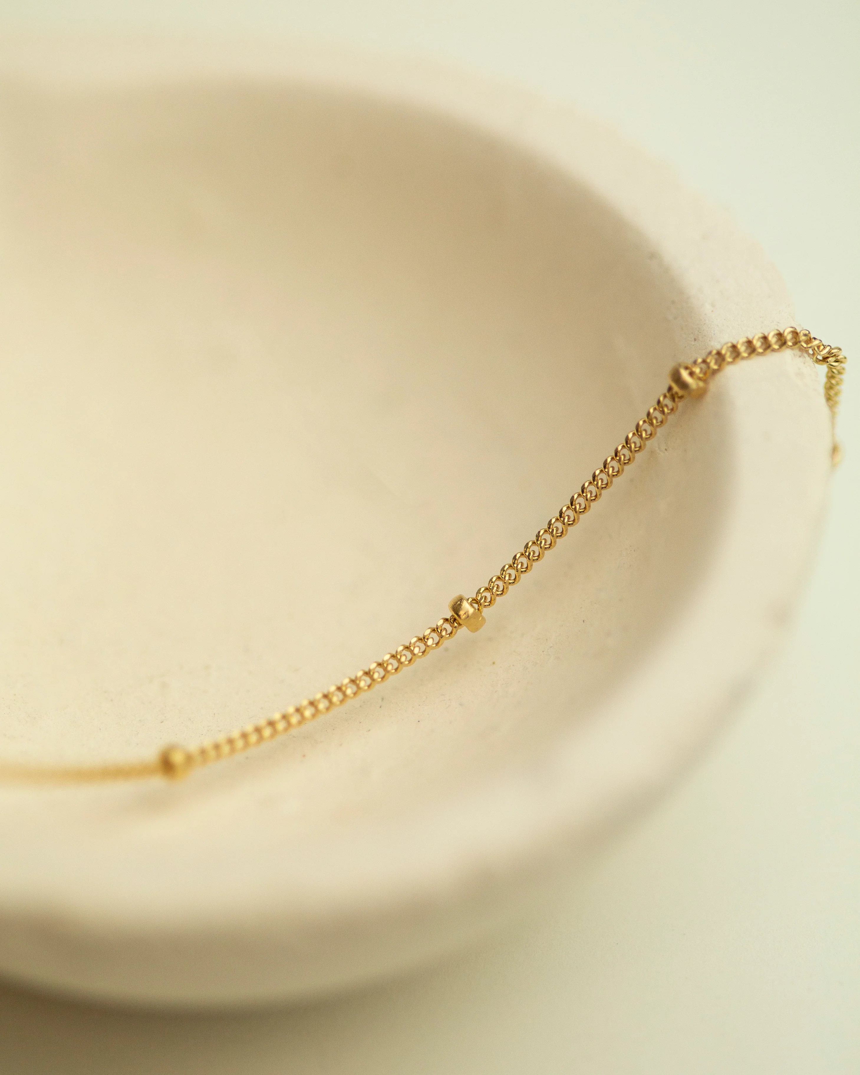 14k Solid Gold Satellite Bracelet - Image 3