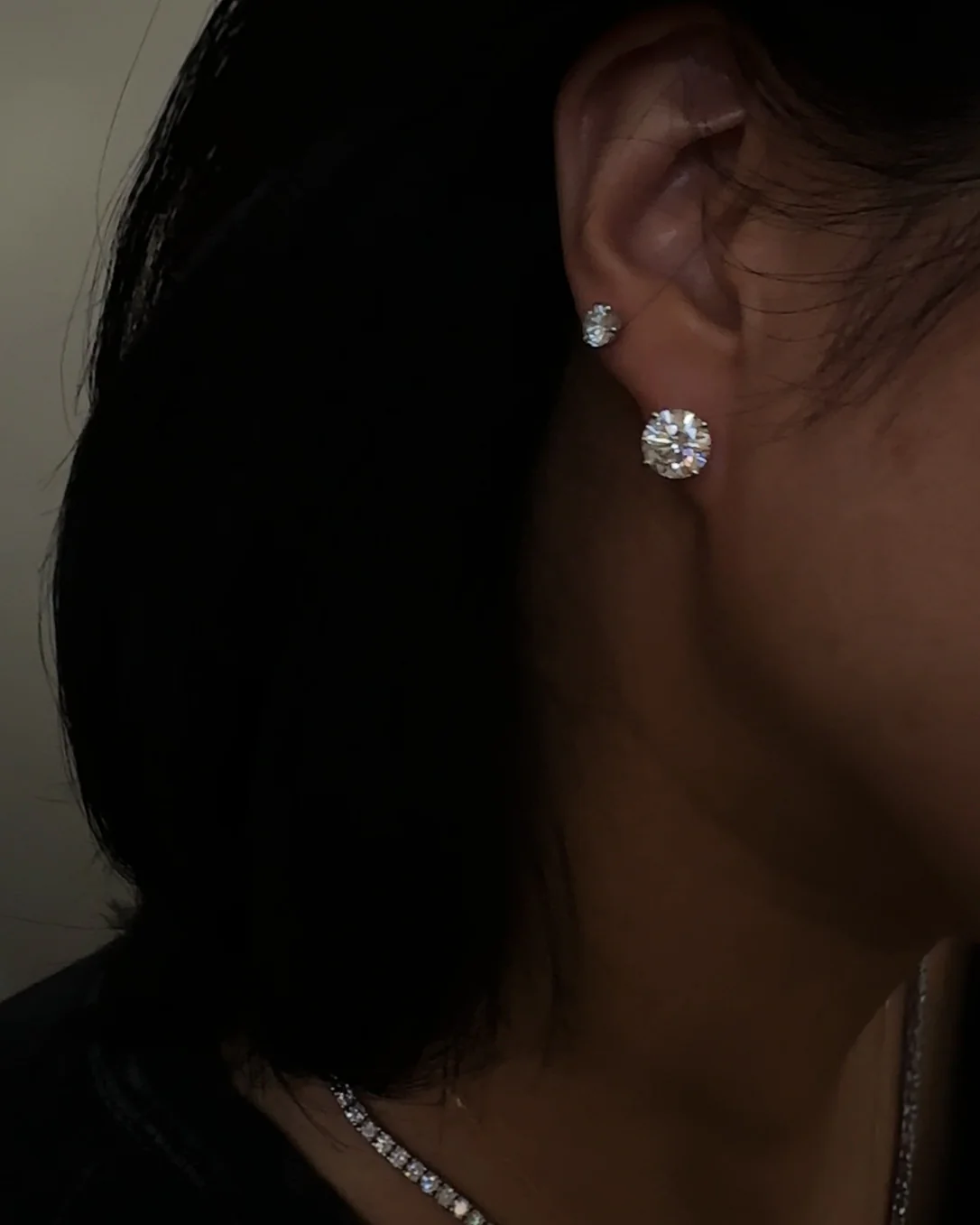4 Ctw Lab Grown Diamond Stud Earrings IGI Certified - Image 7