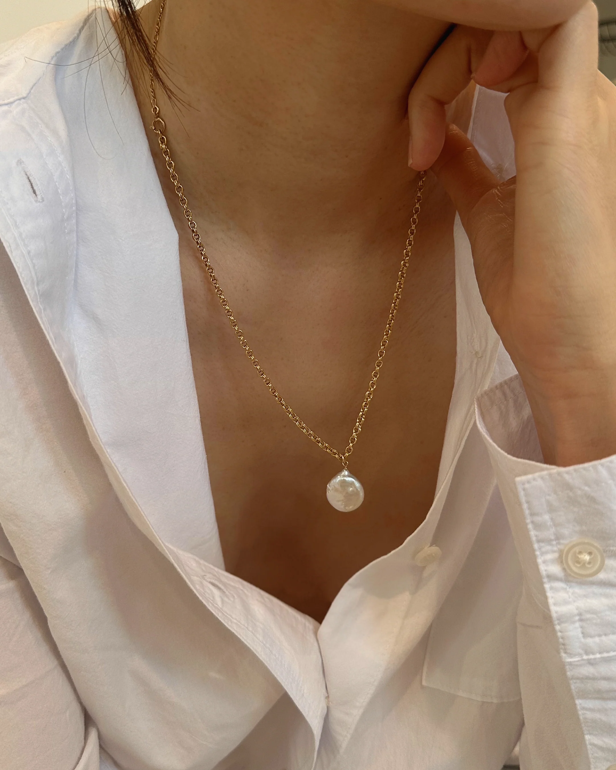 Baroque Pearl Necklace - Image 2