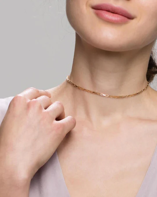 Venetian Box Chain Necklace I Choker Necklace - Image 3