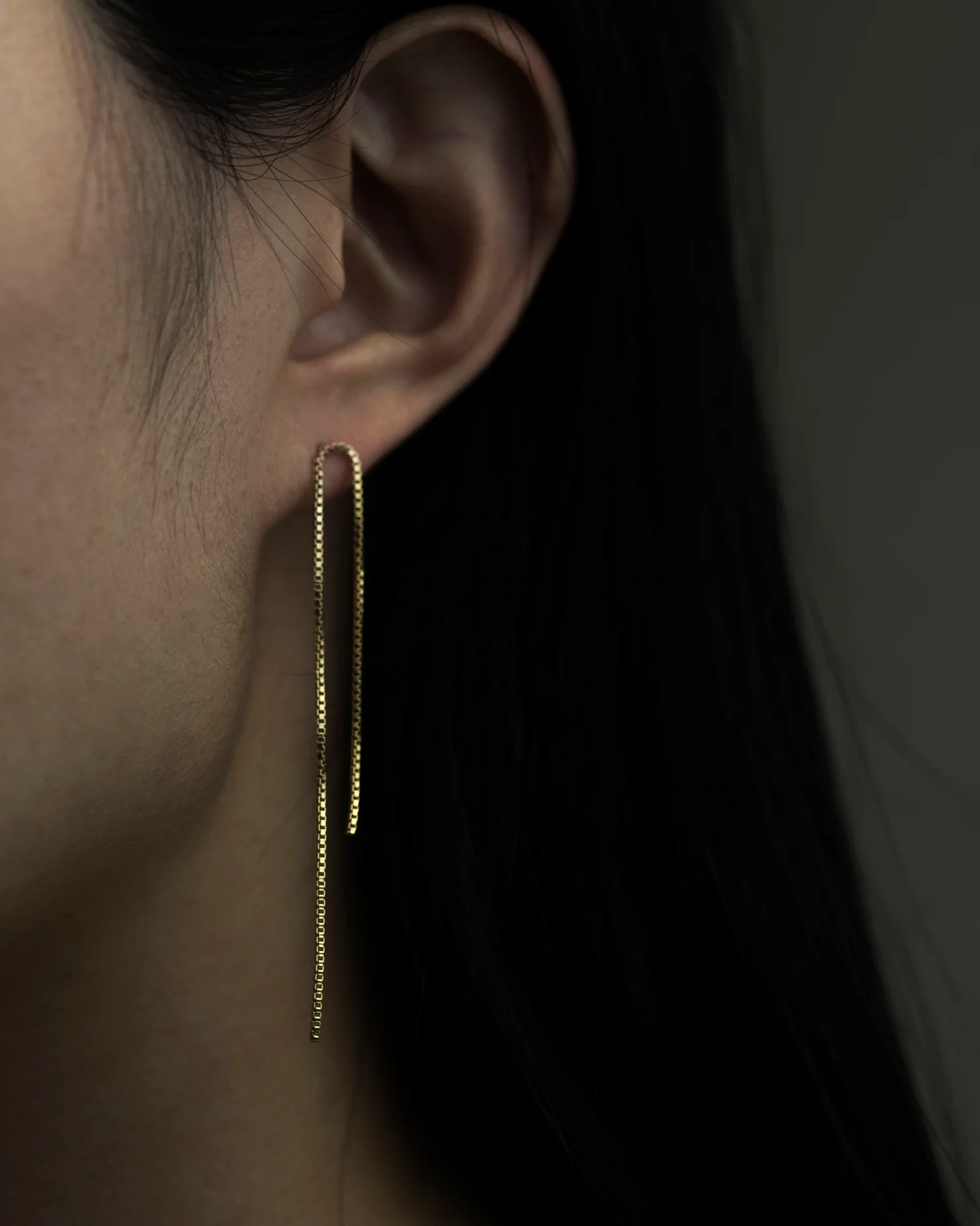 Box Chain U Earrings - Image 4