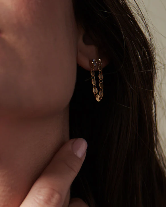 Cartilage Chain Earrings - Image 4
