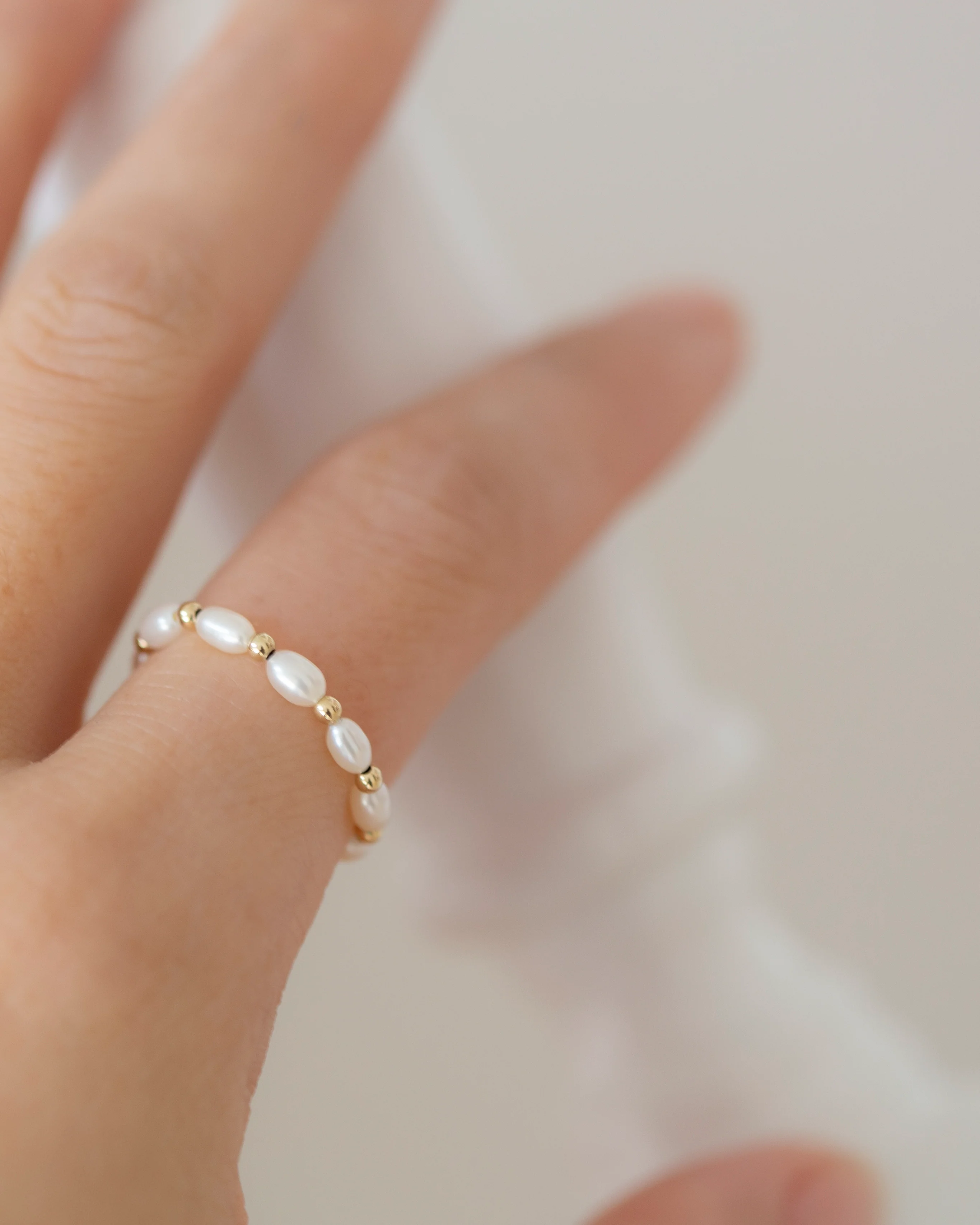 Baby Lotus Pearl Ring II - Image 2