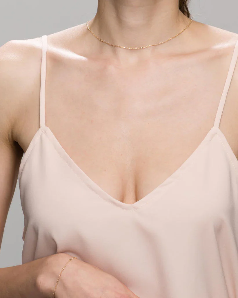 Single CZ Back Necklace - Image 4