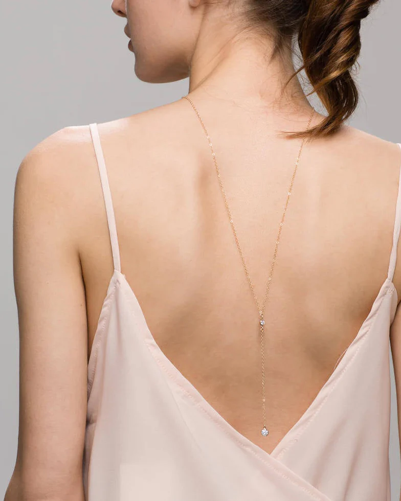 CZ II Back Necklace - Image 4