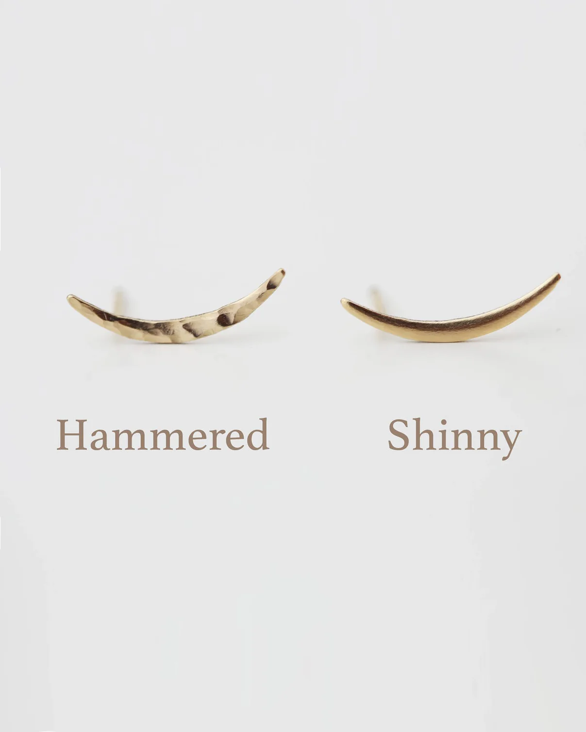 Crescent Moon studs - Image 3