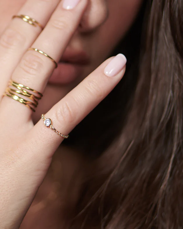 CZ Chain Ring - Image 3