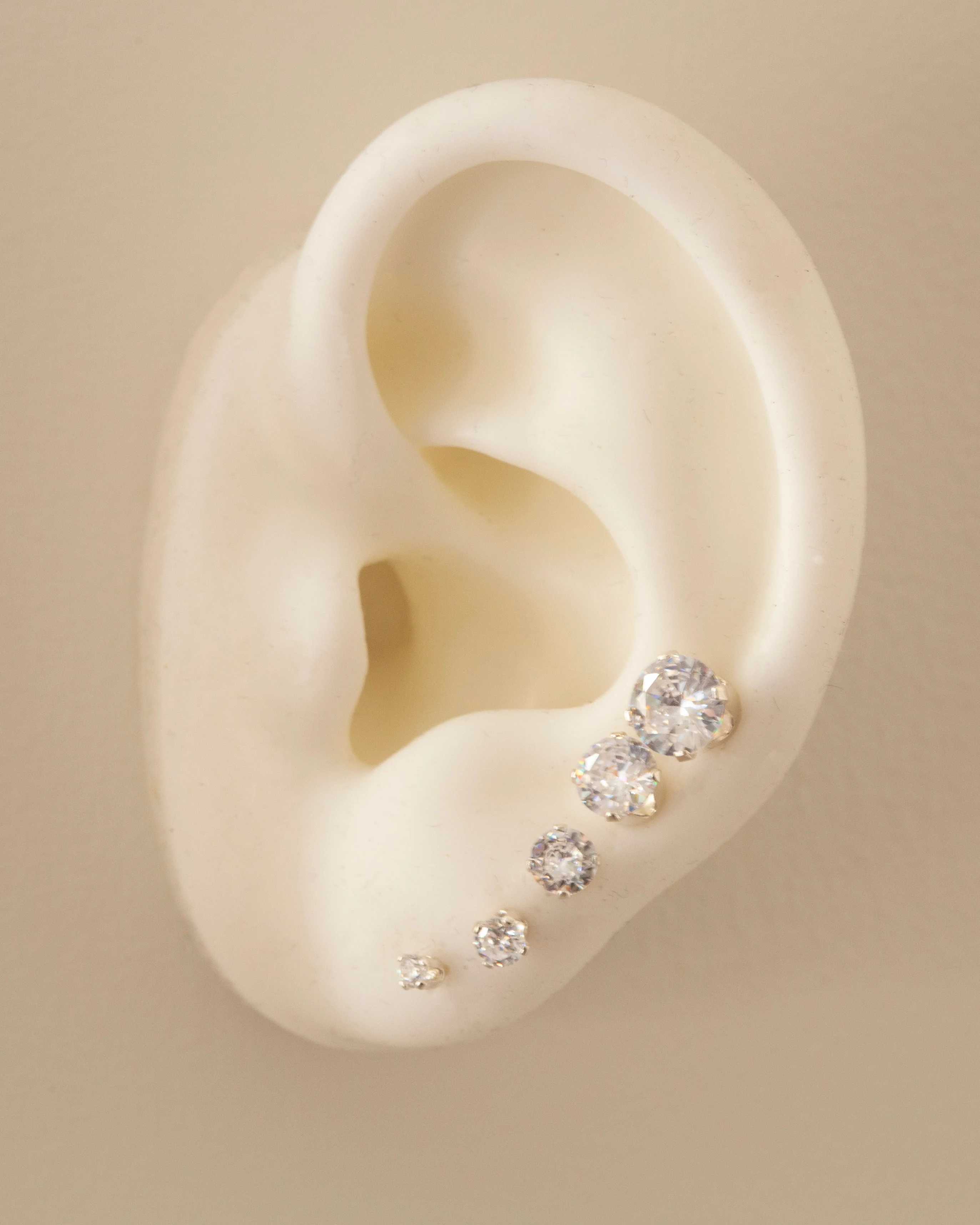 CZ Diamond stud earrings, Christmas Stocking stuffers - Image 4