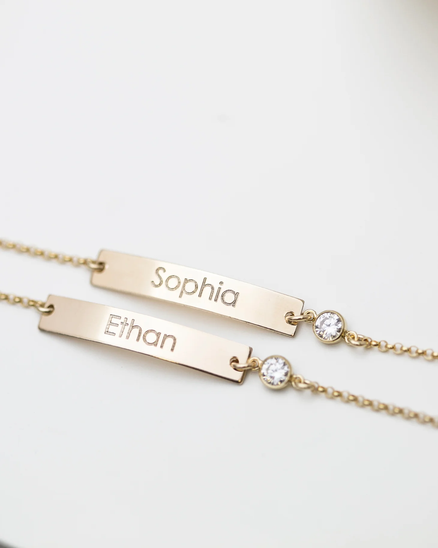 CZ Name Plate Bracelet with Custom Engraving - Image 5