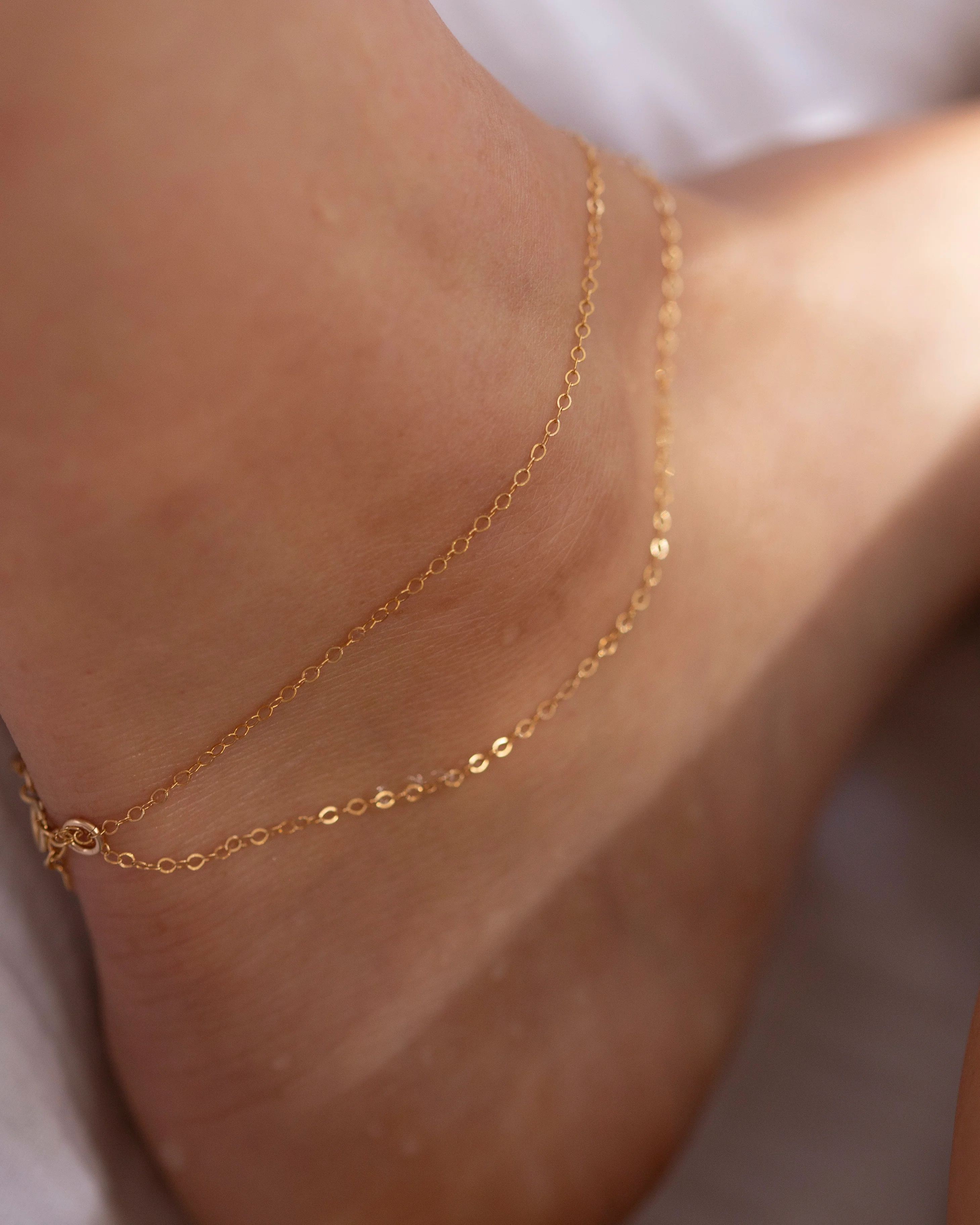 Dainty Anklet with small Fresh water pearl - Image 3