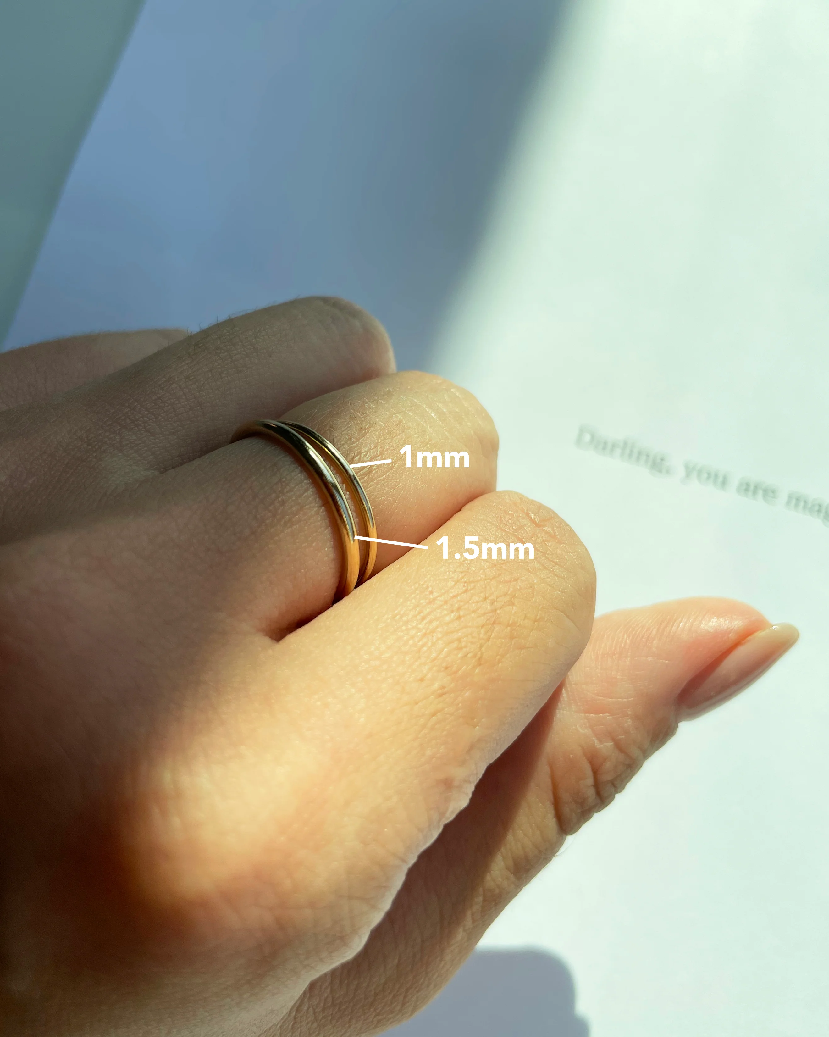 Dainty Stacking Ring 1.5 - Image 2