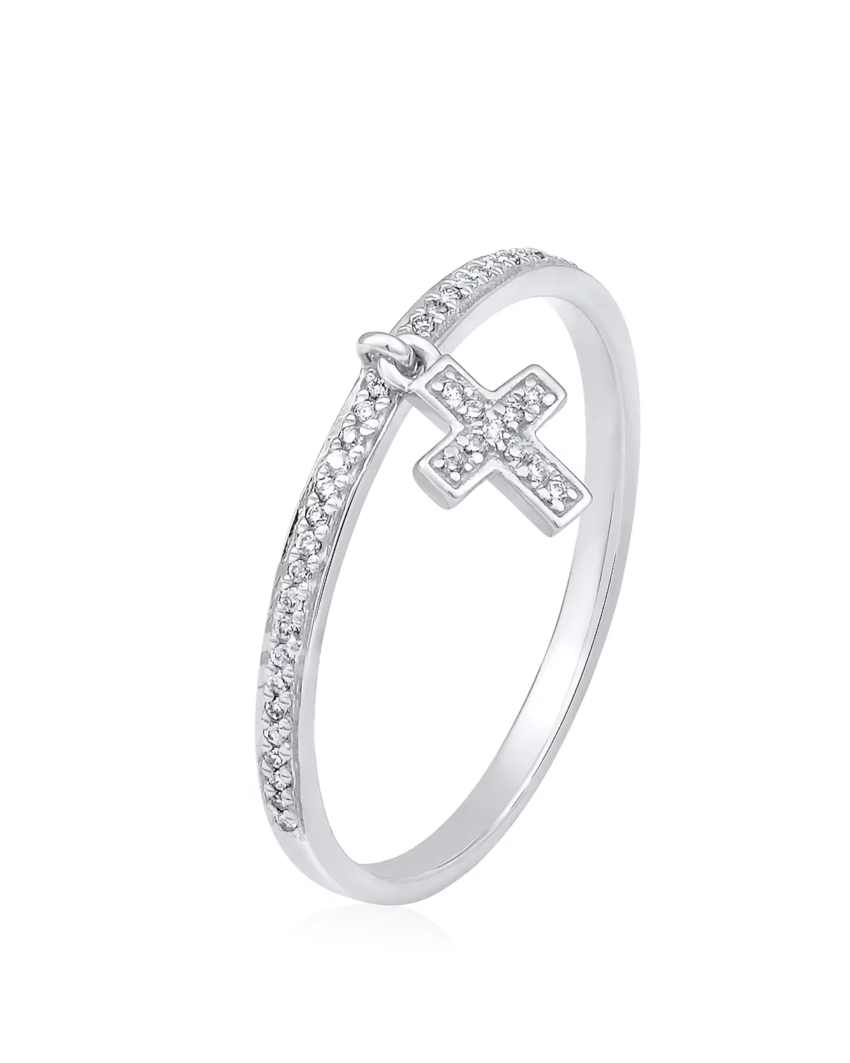 Diamond Cross Dangle Ring - Image 5