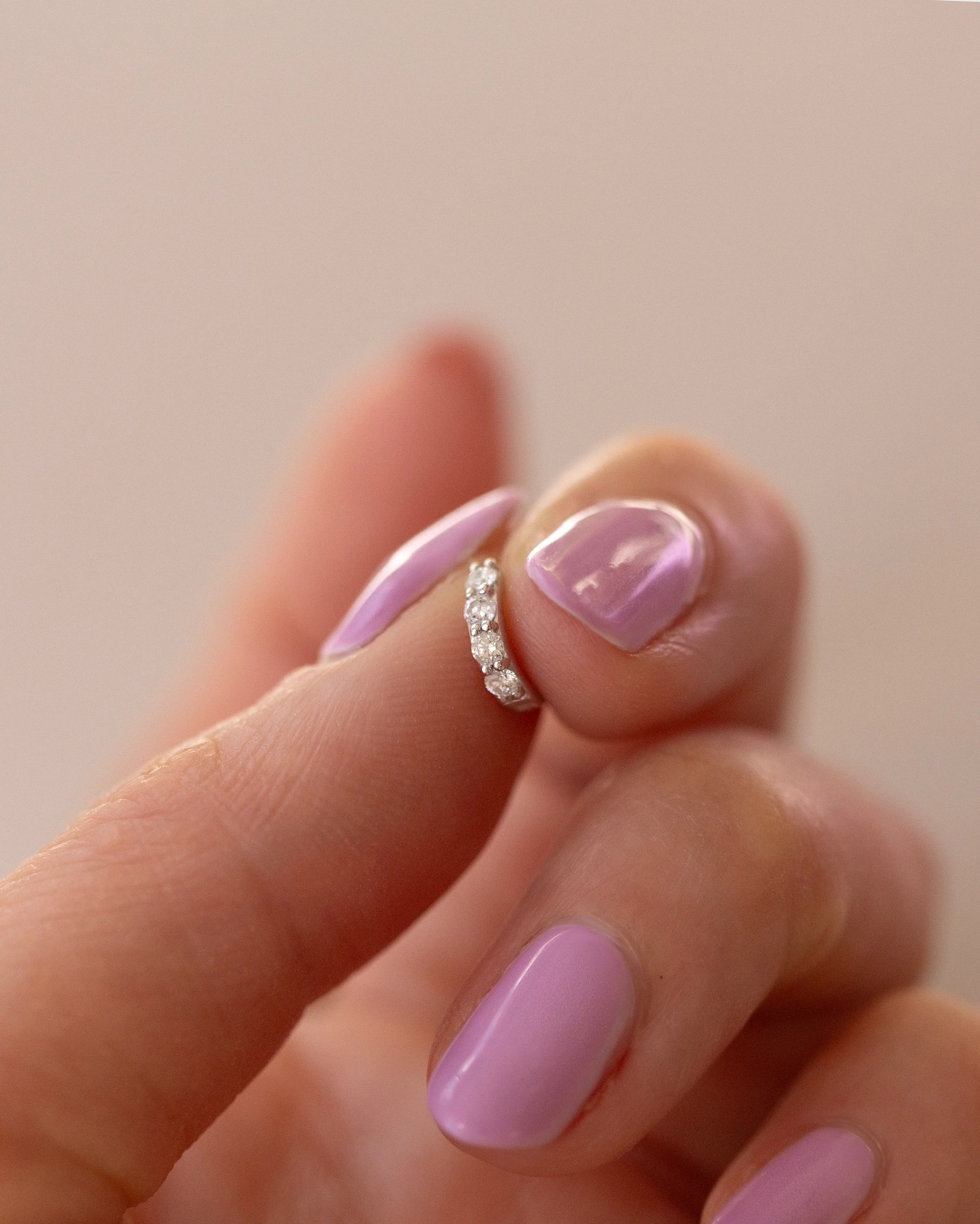 Diamond Huggie Hoop - Image 4