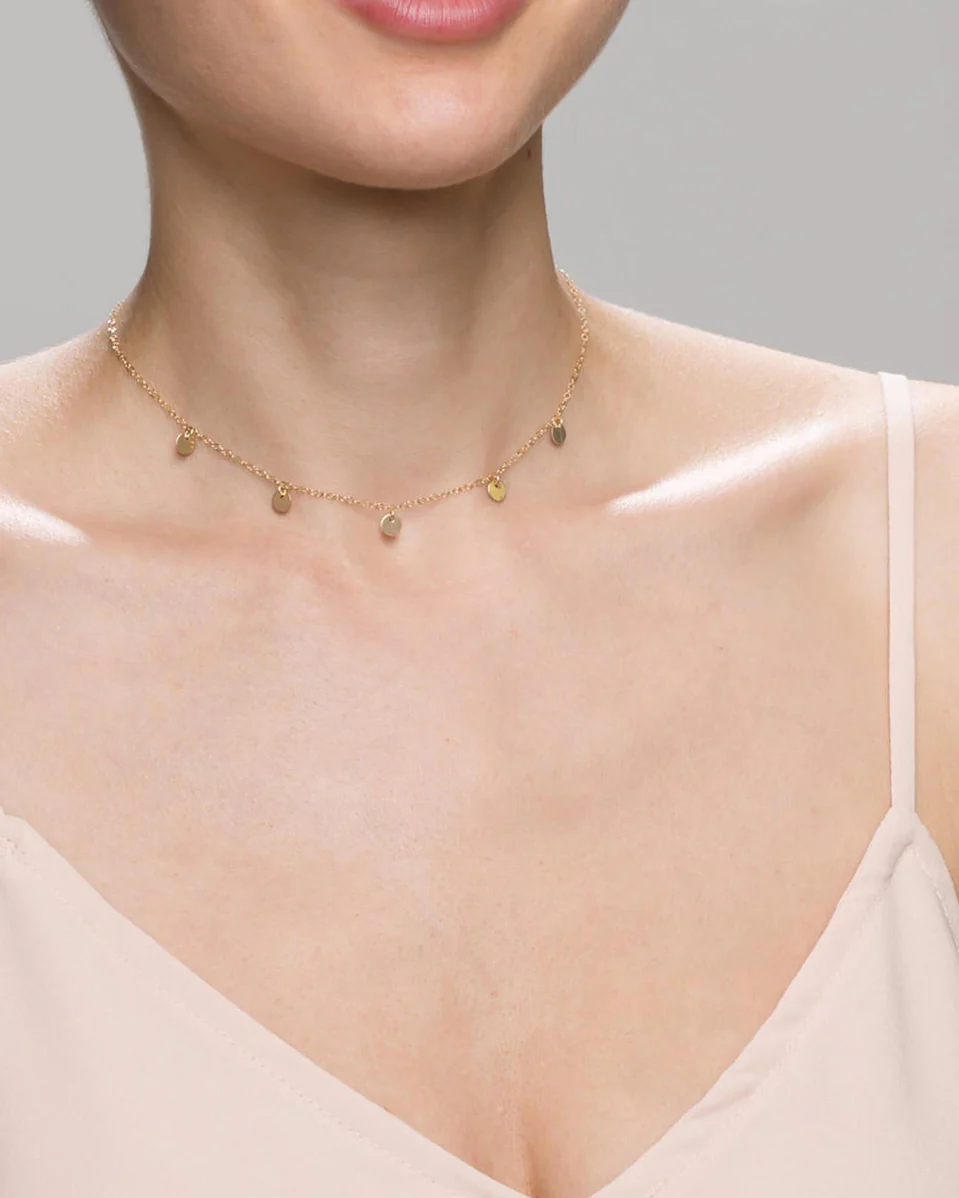 Disc Dangle Necklace - Image 4