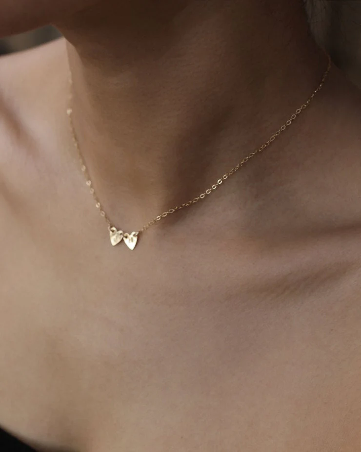Double Heart Necklace - Image 4