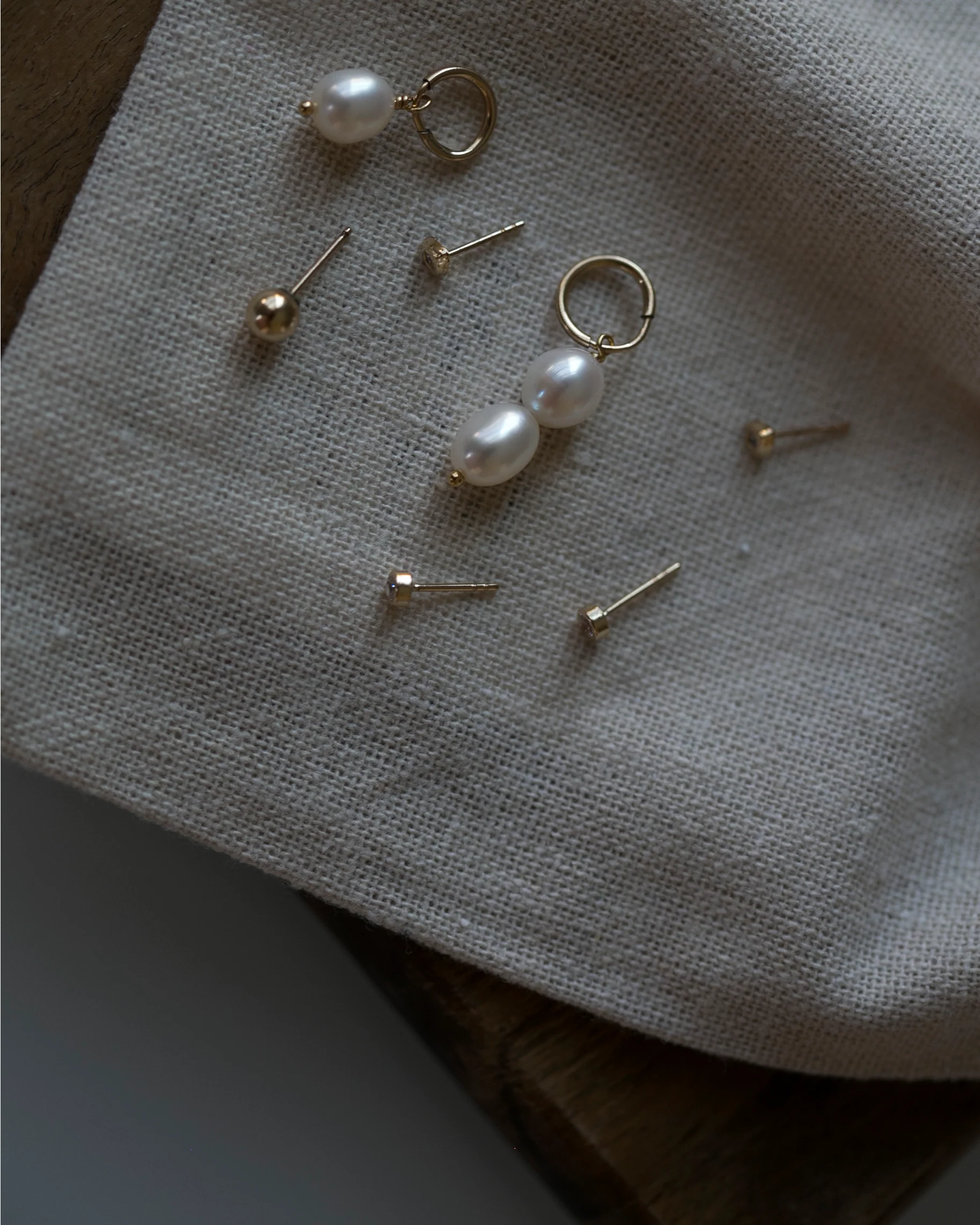 Fresh water Pearl Hoops