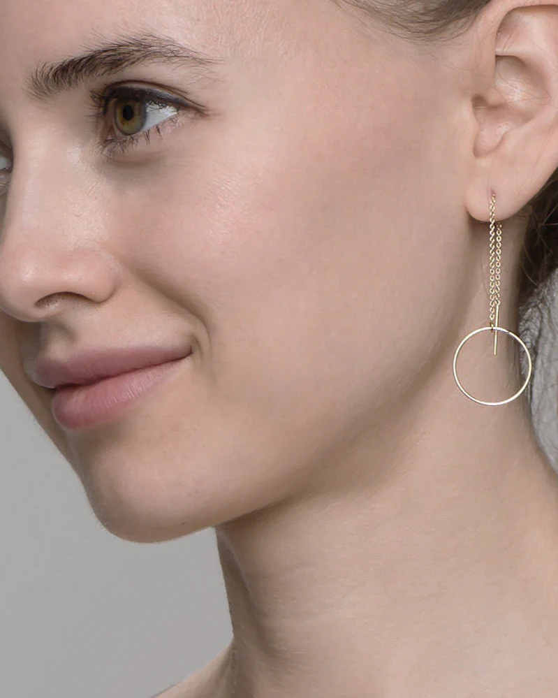 Halo Thread Earrings - Image 3