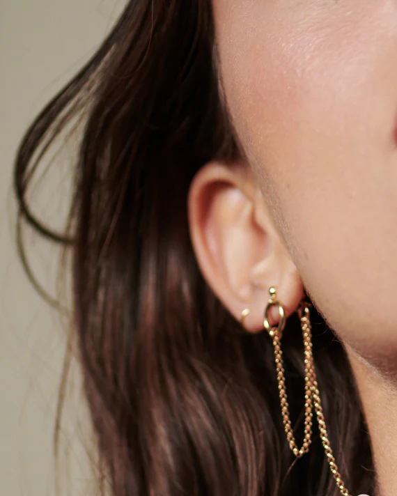 Halo Threader Earrings - Image 3