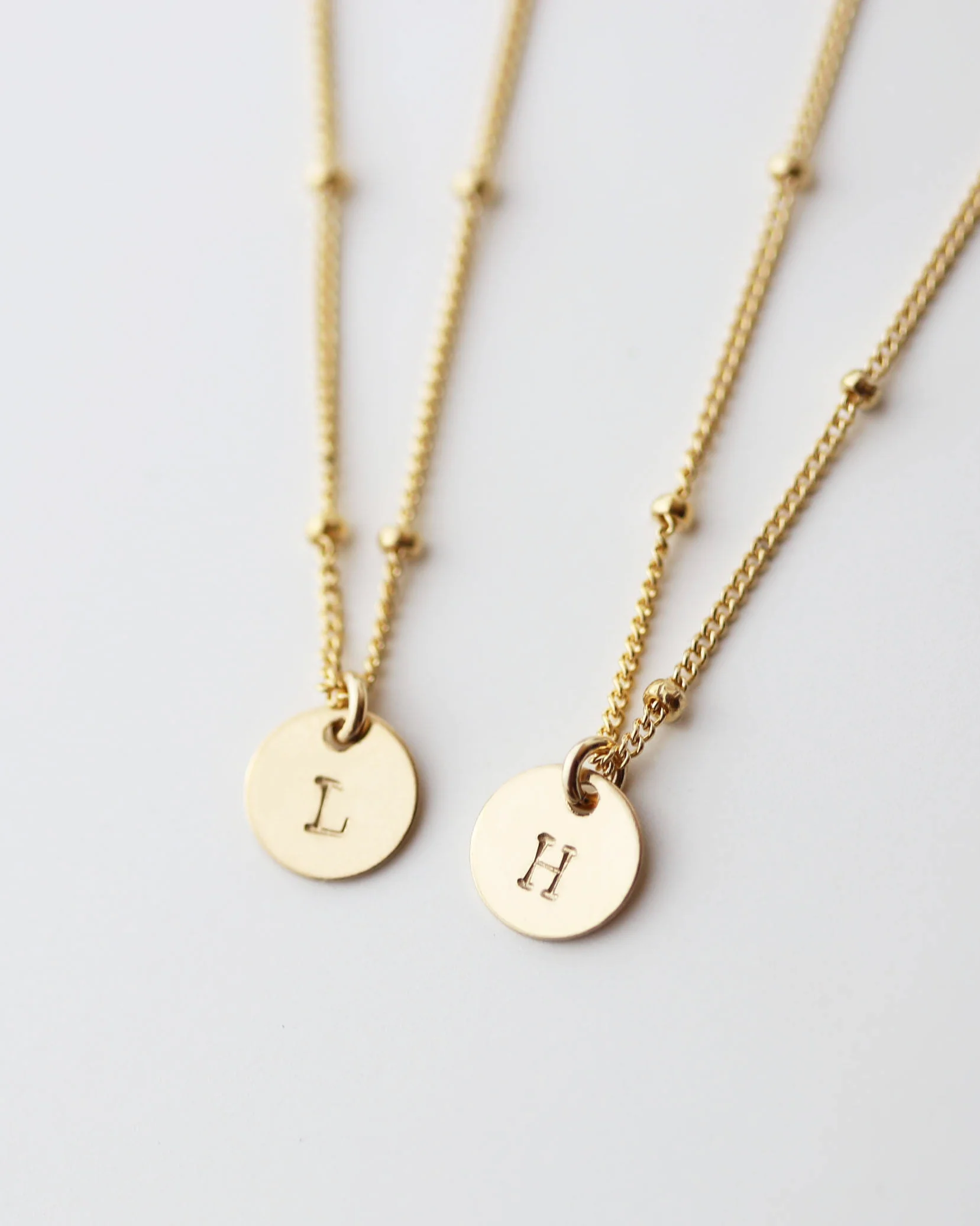 Hand stamped Initial Necklace - Image 7