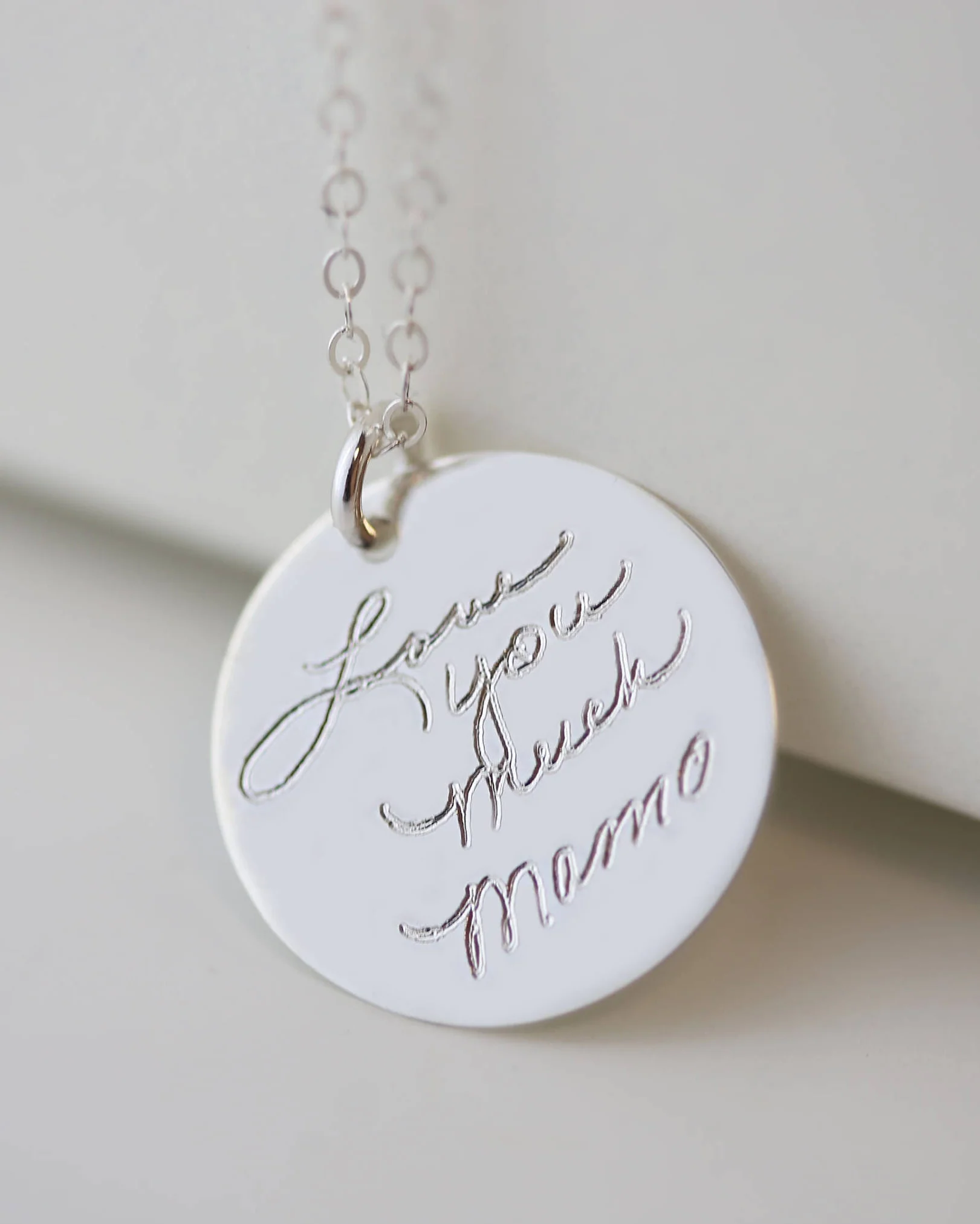 Handwriting Disc Necklace - Image 5