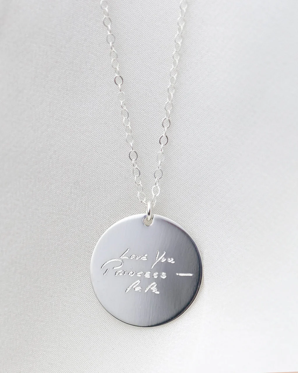 Handwriting Disc Necklace - Image 8