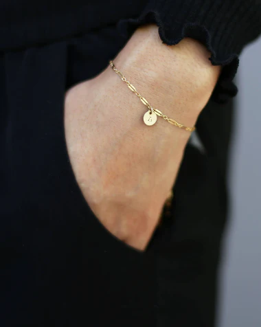 Initial Bracelet with Shiny Chain - Image 2