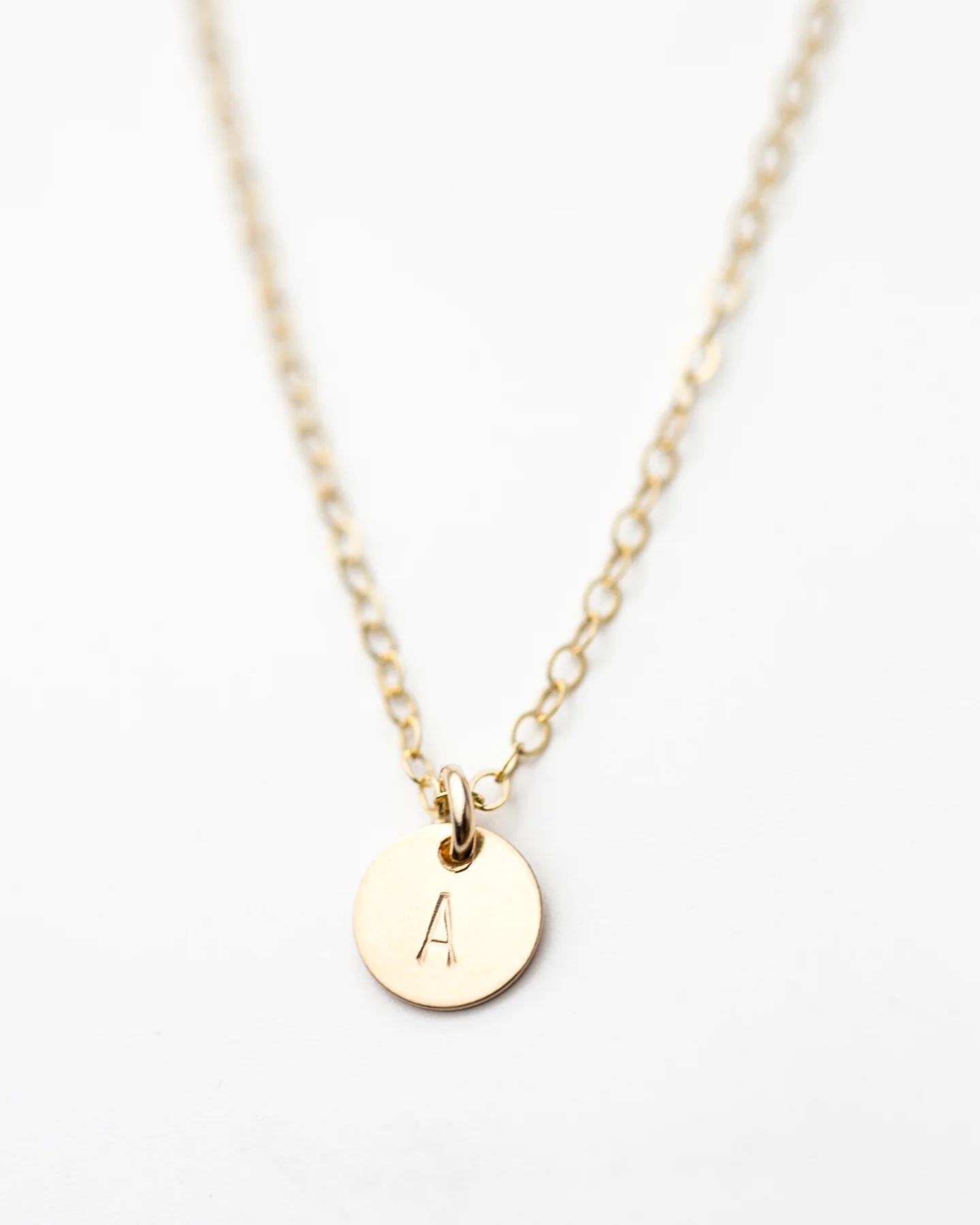 Initial Disc Necklace - Image 9