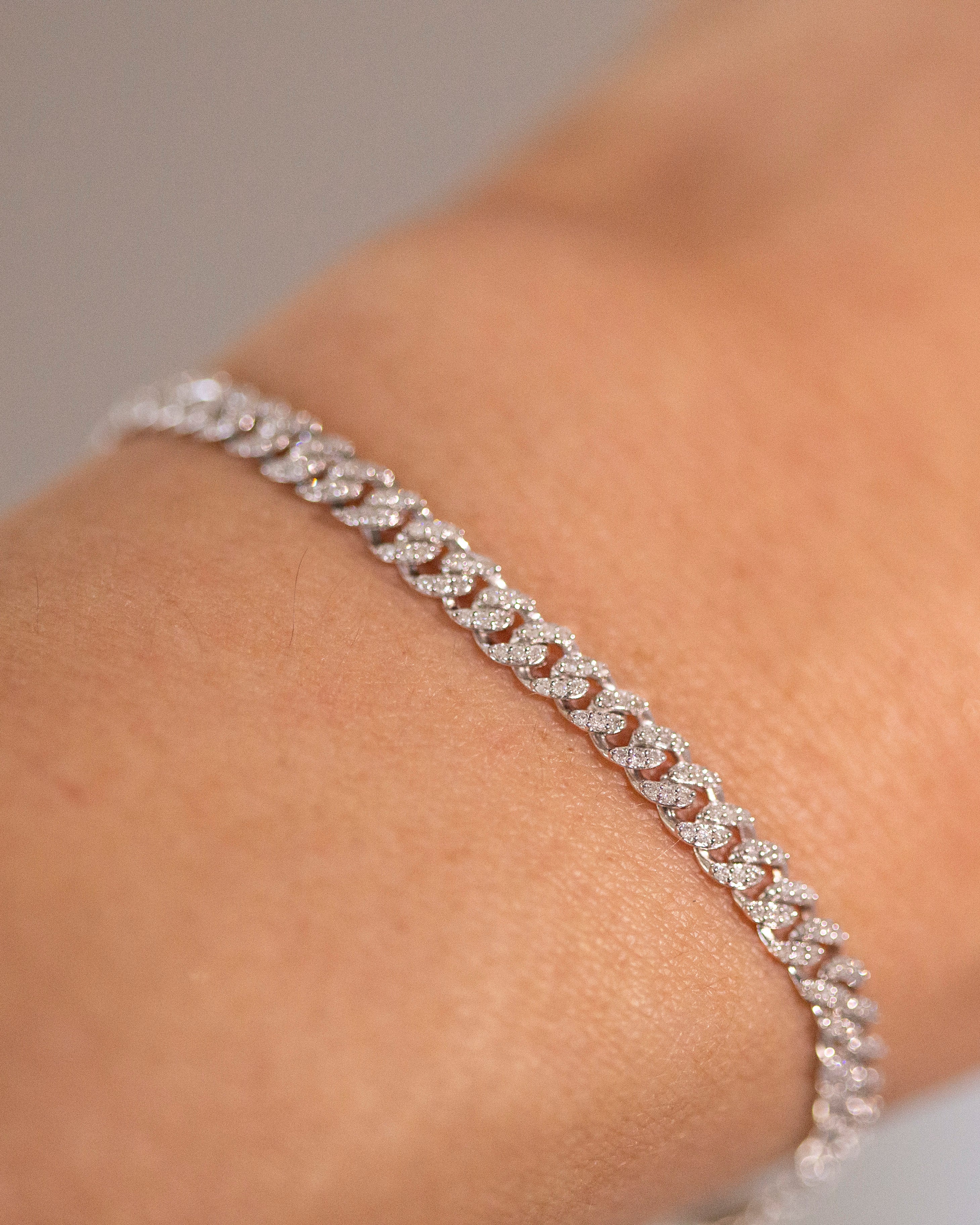 Mini Diamond Cuban Link Bracelet - Image 6