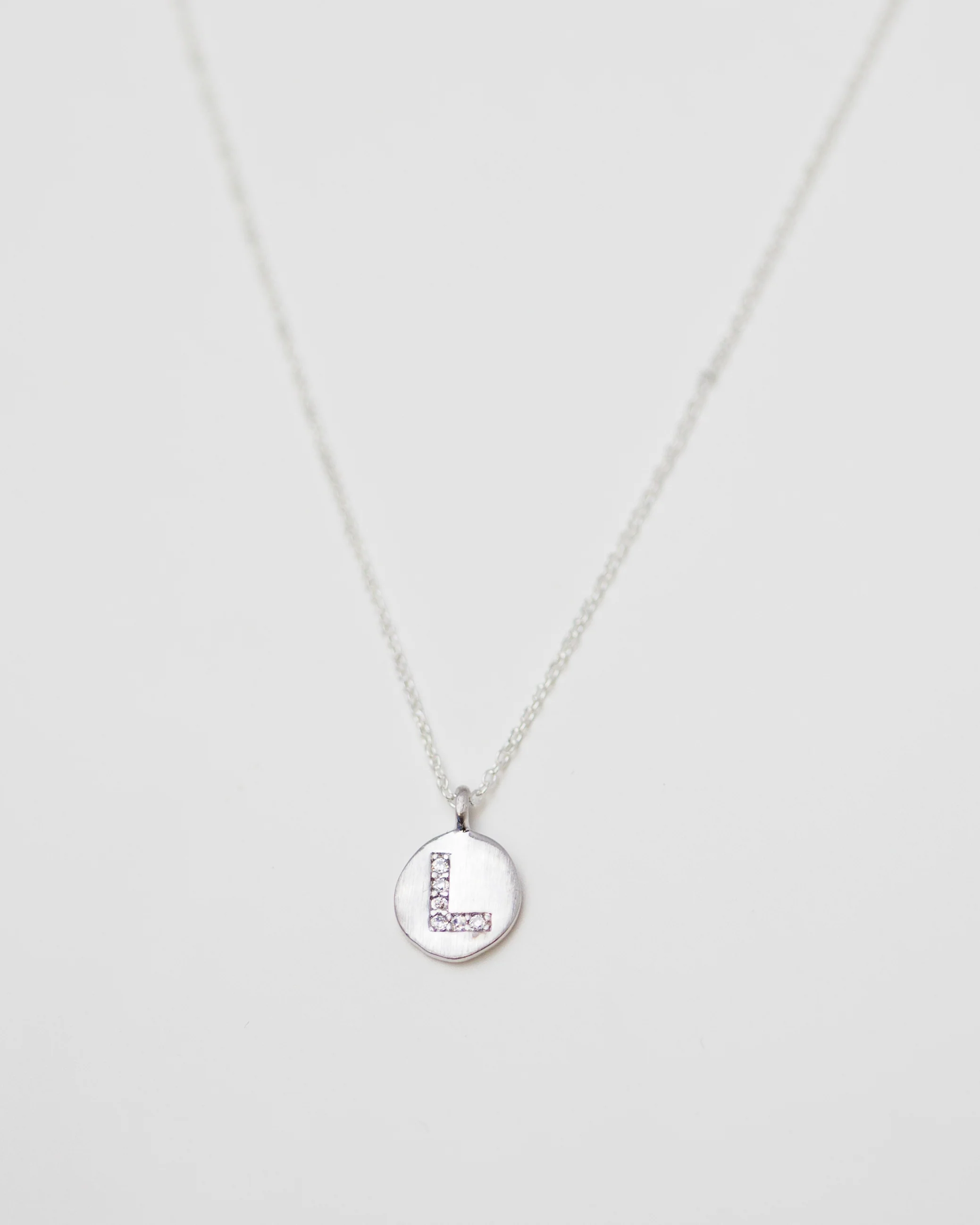 CZ Monogram Necklace - Image 3