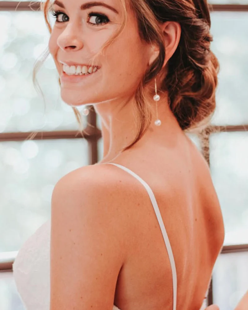Pearl Drop Earrings - Image 5