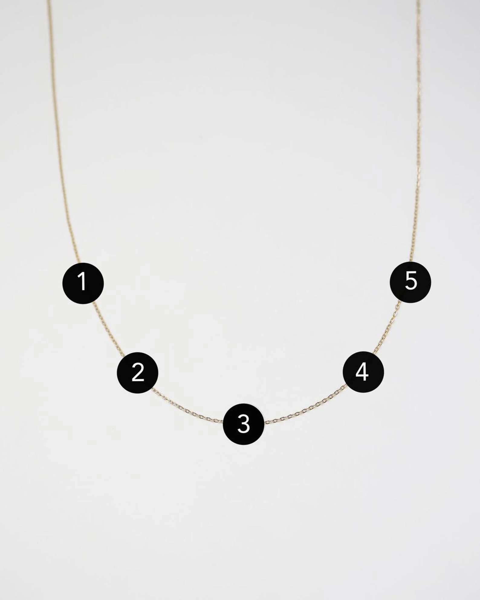 Asymmetrical Diamonds letter Necklace - Image 9