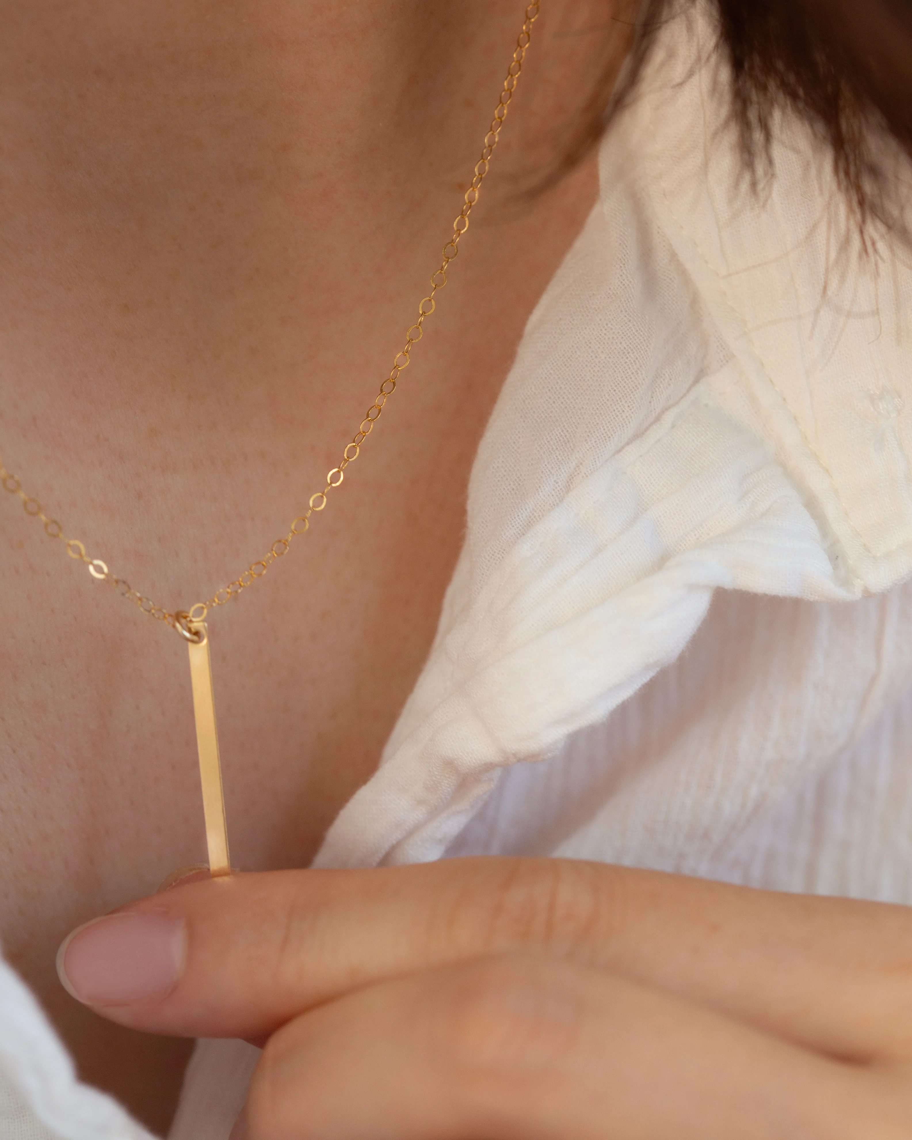 Simple Bar Necklace - Image 2