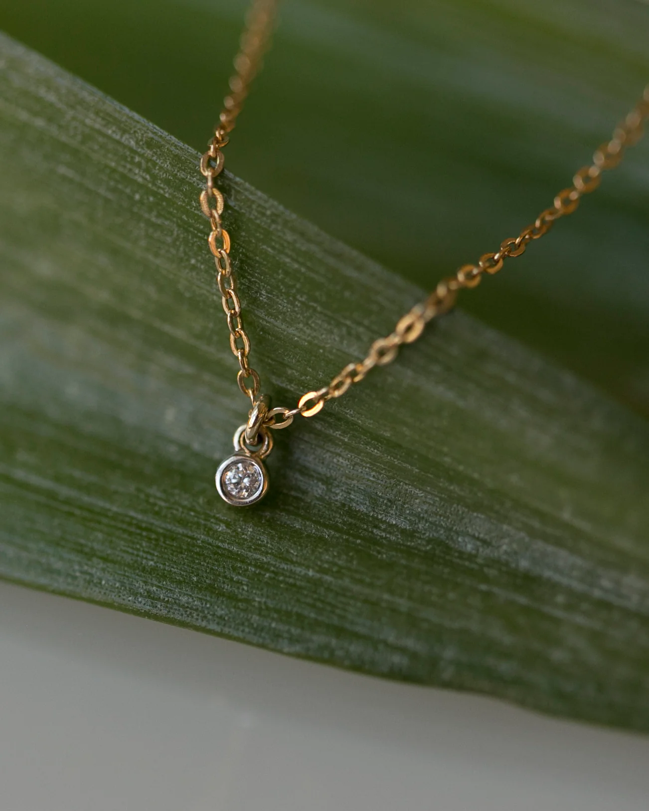 Tiny Diamond Necklace - Image 7