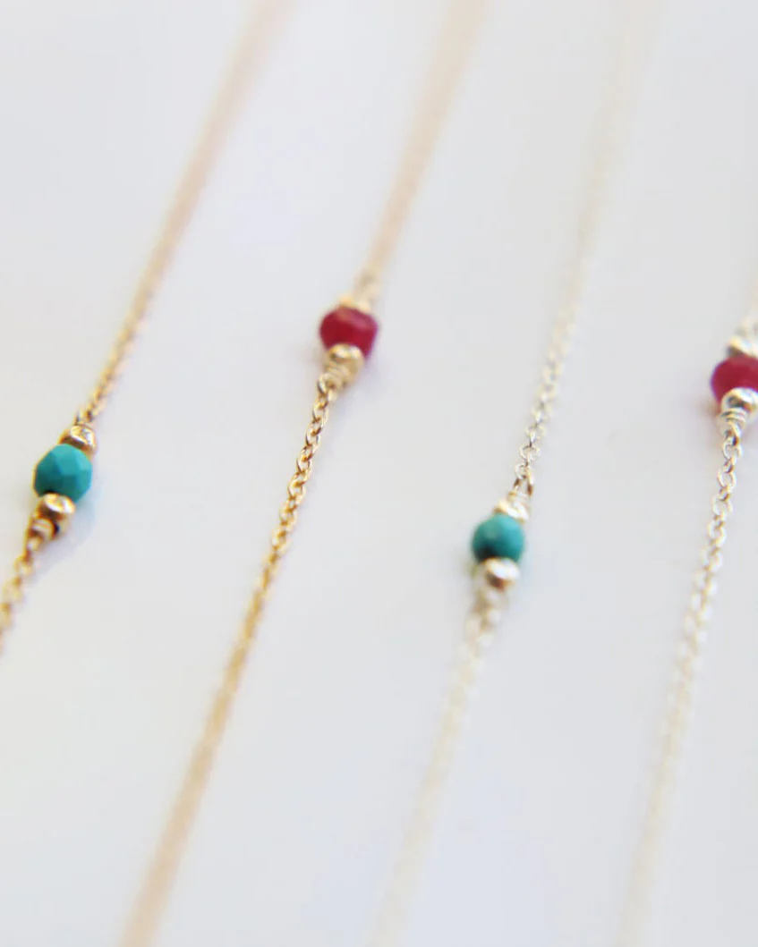 Tiny Gemstone Bracelet - Image 5